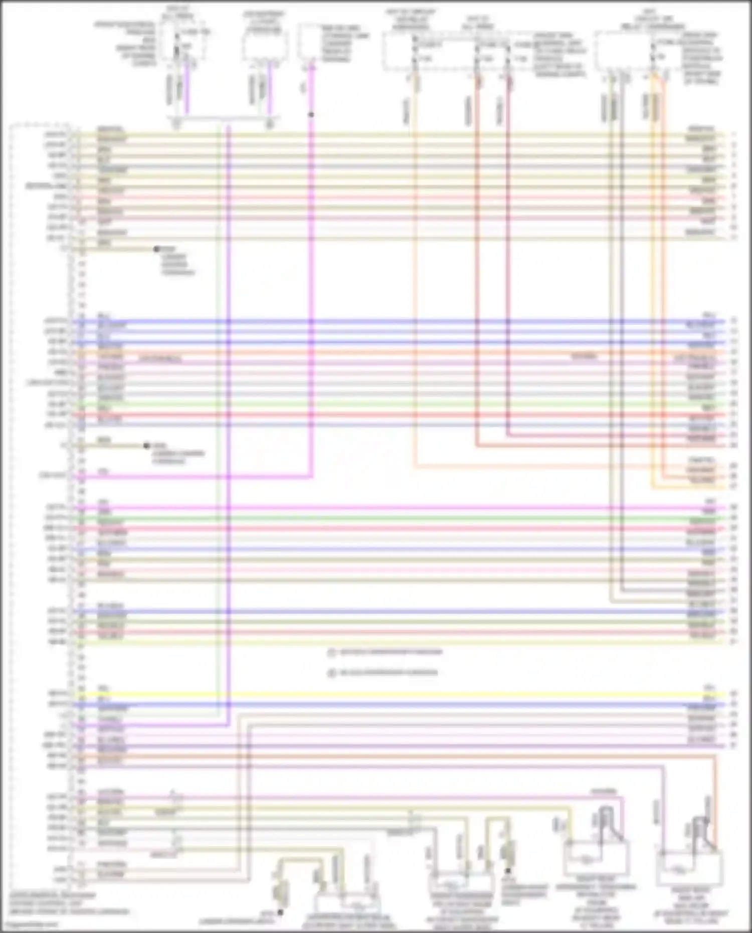 Wiring diagram front passenger pelvis bag squib for Mercedes-Benz CLS-class AMG C218/X218 (2010-2014) (1 of 1)