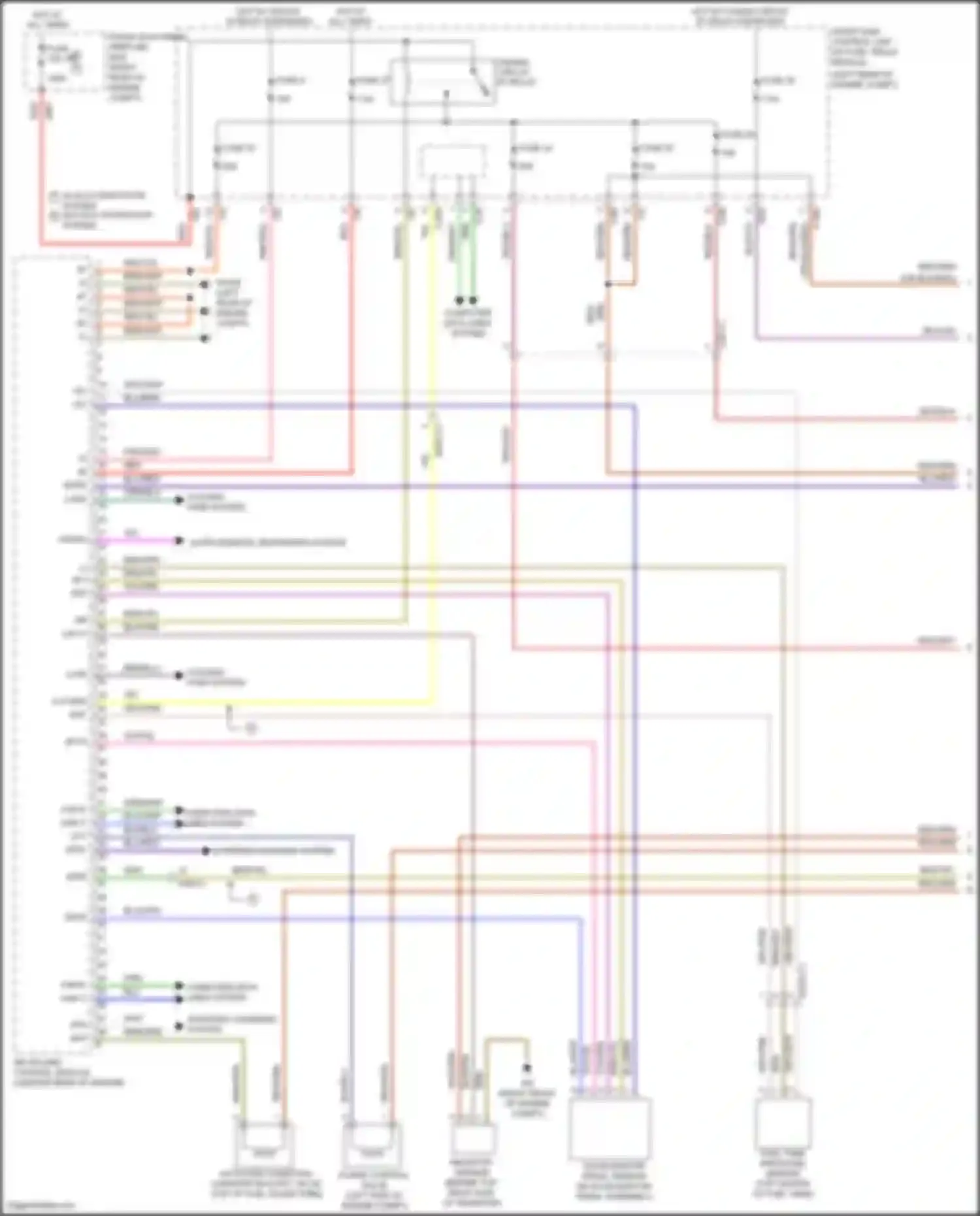 Wiring diagram hot w/ circuit 15 relay energized for Mercedes-Benz CLS-class AMG C218/X218 (2010-2014) (12 of 12)