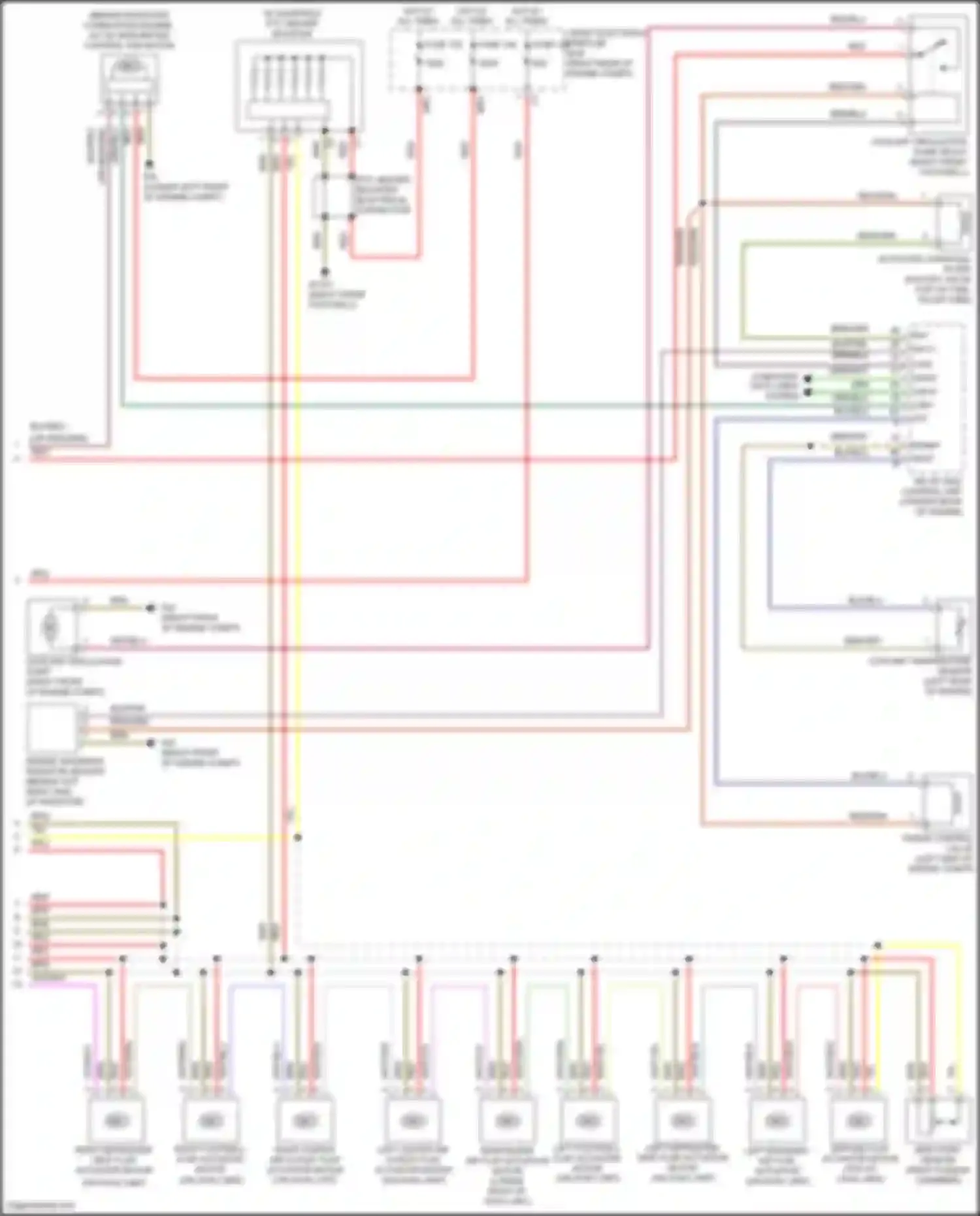 Wiring diagram left blending air flap actuator for Mercedes-Benz CLS-class AMG C218/X218 (2010-2014) (1 of 2)