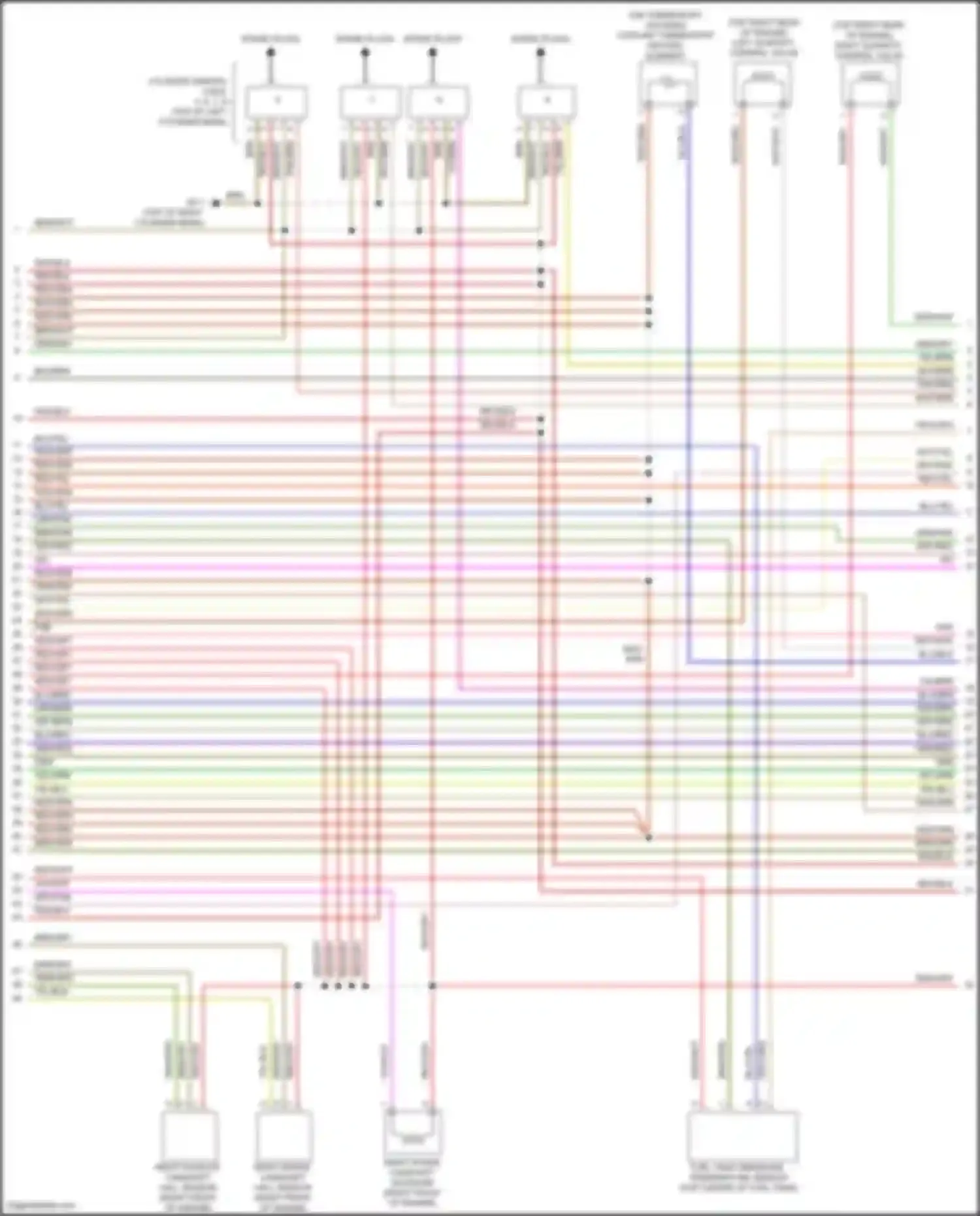 Wiring diagram left quantity control valve for Mercedes-Benz CLS-class AMG C218/X218 (2010-2014) (1 of 1)