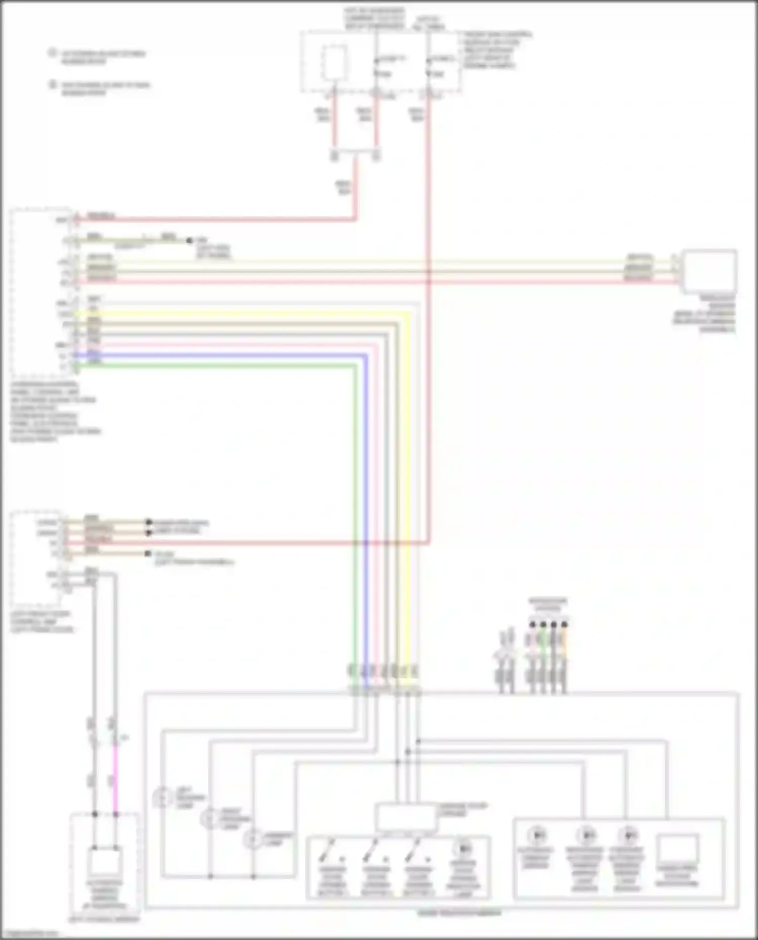 Wiring diagram left reading lamp for Mercedes-Benz CLS-class AMG C218/X218 (2010-2014) (4 of 4)