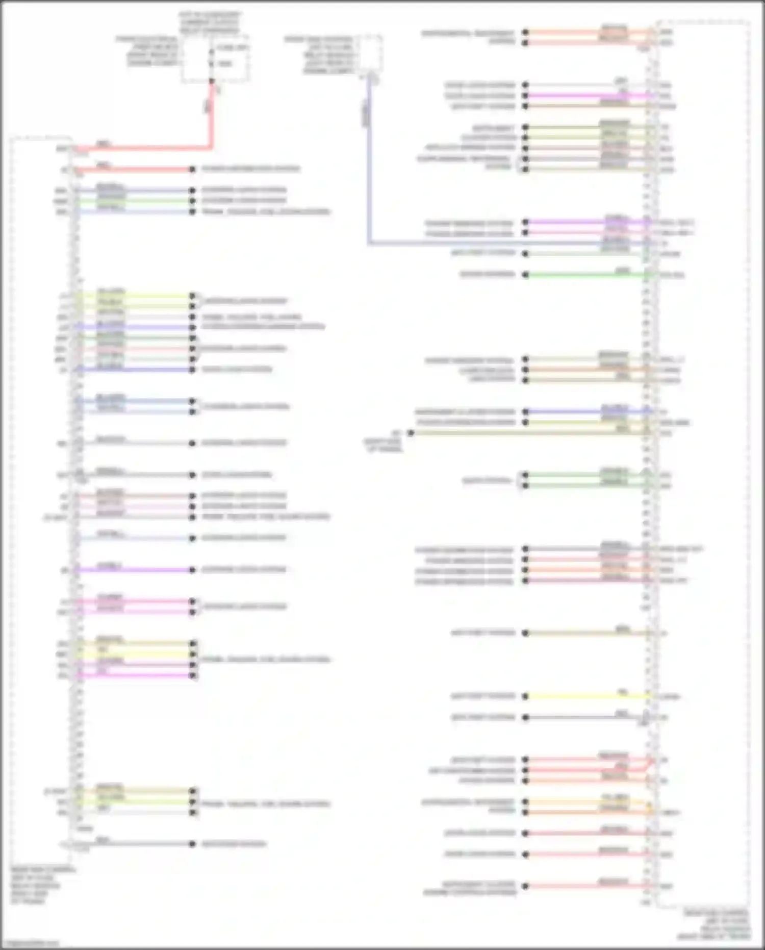 Wiring diagram org/red for Mercedes-Benz CLS-class AMG C218/X218 (2010-2014) (2 of 4)