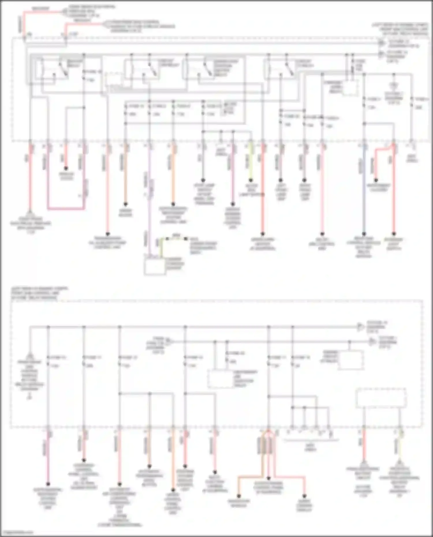 Wiring diagram overhead control panel control unit for Mercedes-Benz CLS-class AMG C218/X218 (2010-2014) (4 of 5)