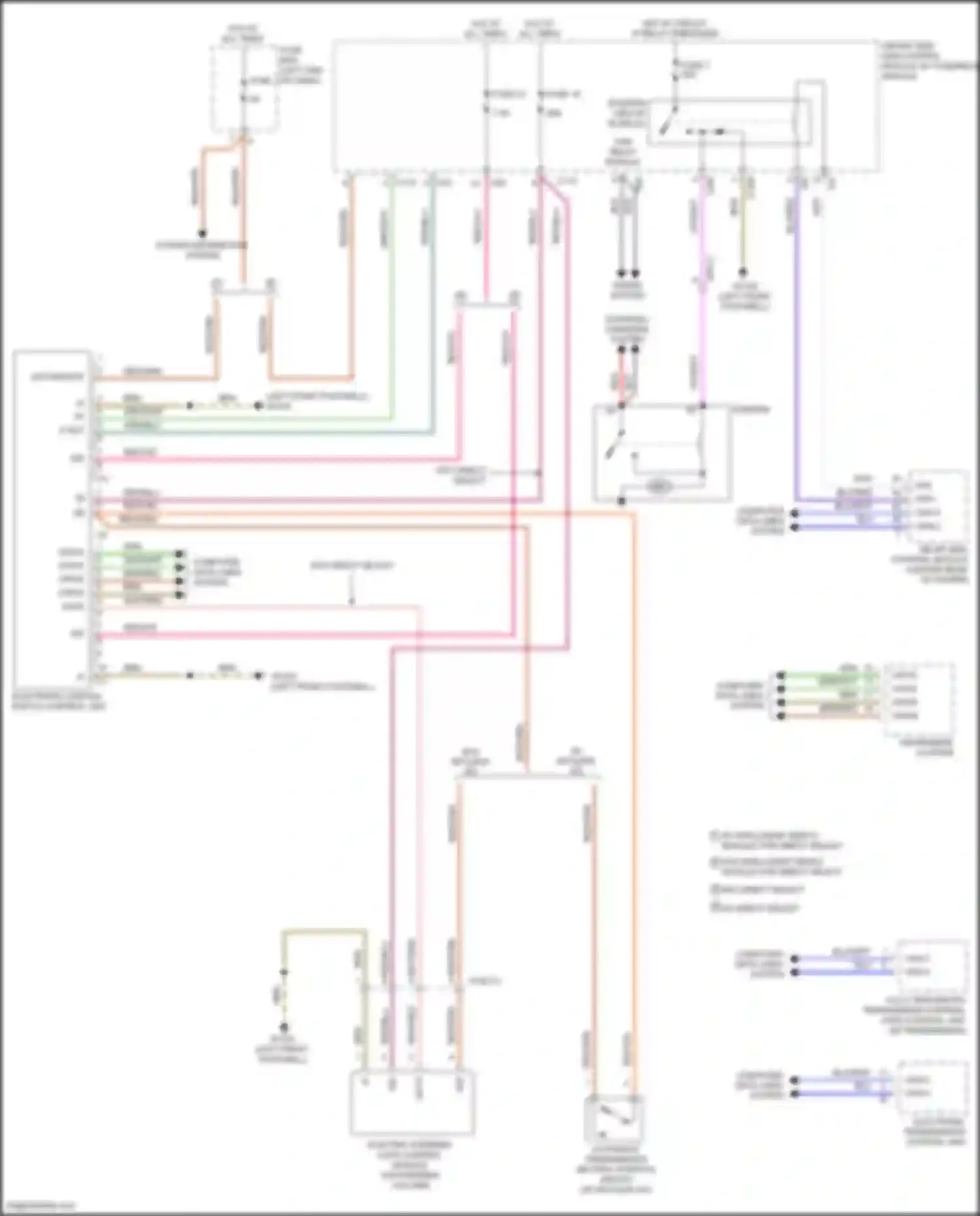 Wiring diagram power distribution system for Mercedes-Benz CLS-class AMG C218/X218 (2010-2014) (1 of 9)