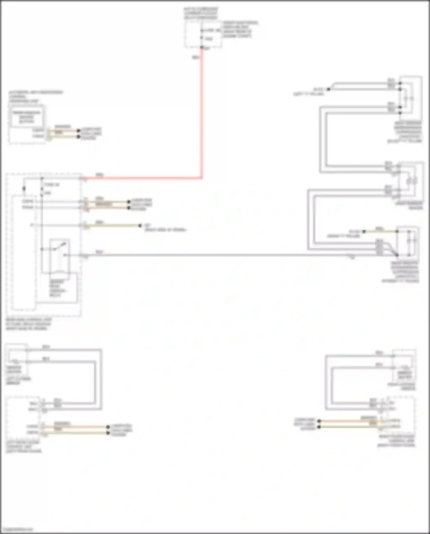 Wiring diagram rear window heater for Mercedes-Benz CLS-class AMG C218/X218 (2010-2014) (2 of 2)