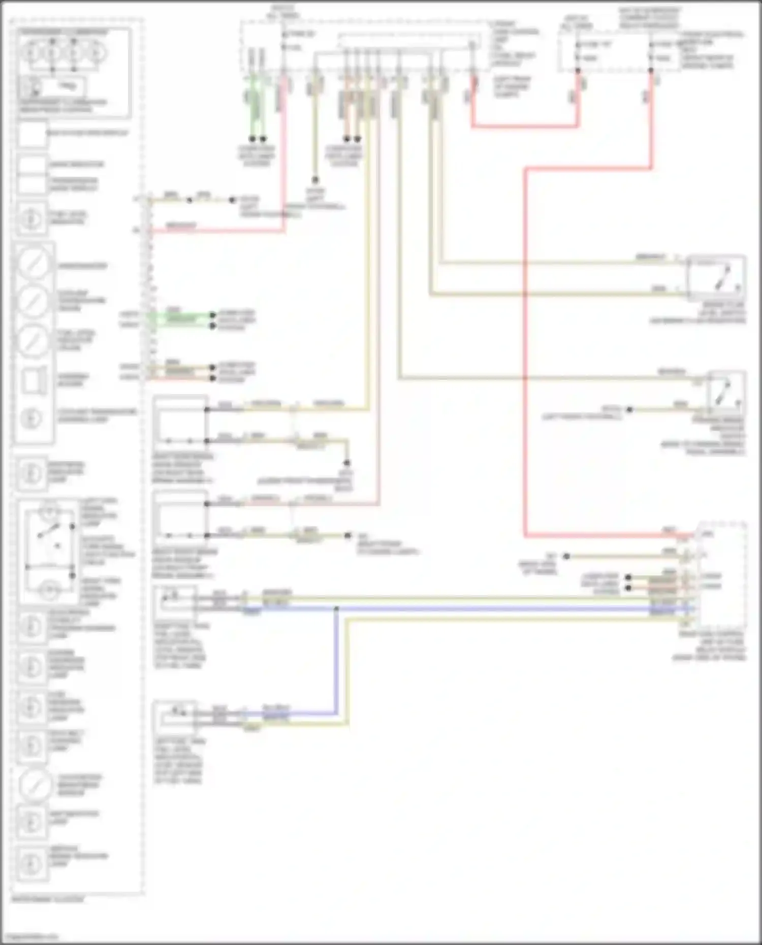 Wiring diagram right turn signal indicator lamp for Mercedes-Benz CLS-class AMG C218/X218 (2010-2014) (1 of 1)