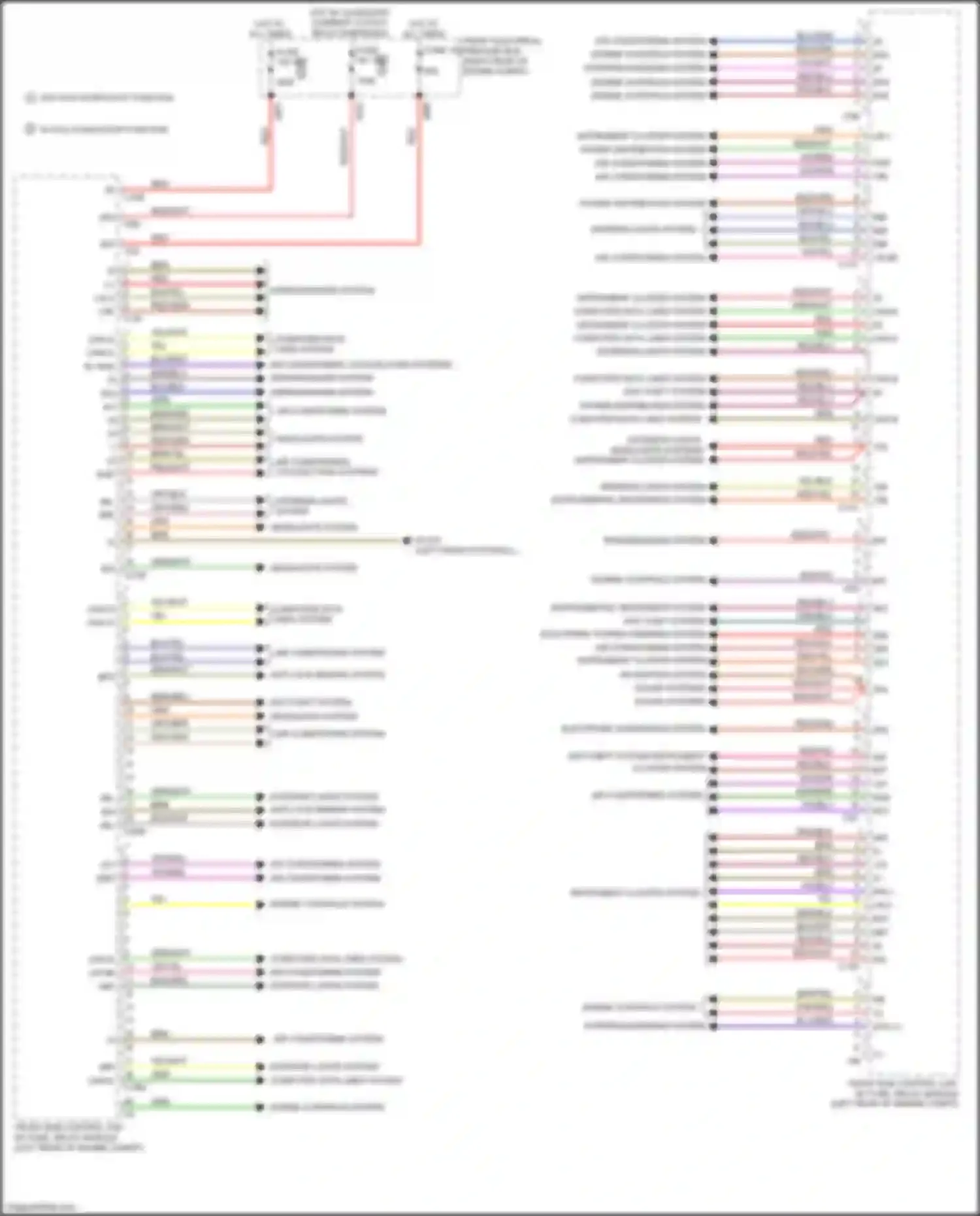 Wiring diagram supplemental restraints system for Mercedes-Benz CLS-class AMG C218/X218 (2010-2014) (1 of 6)