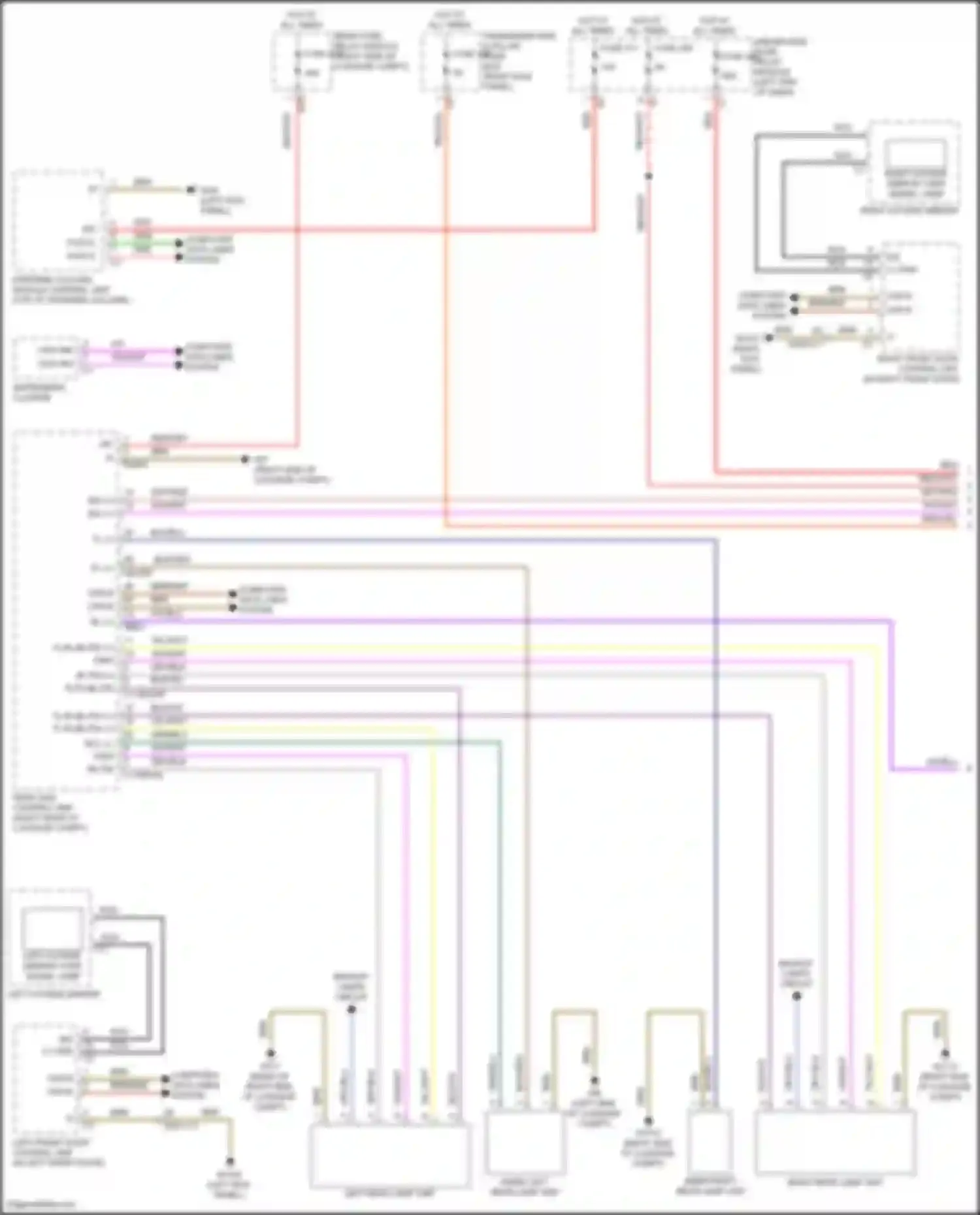 Wiring diagram blk/org for Mercedes-Benz CLS-class AMG C257 facelift (2021-2024) (1 of 2)