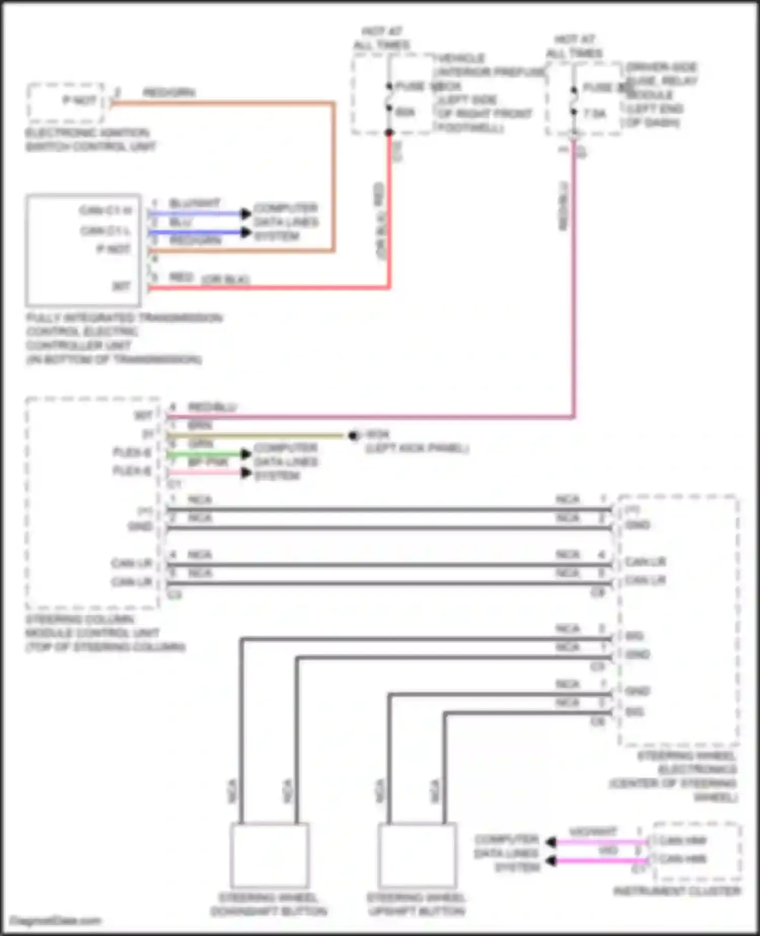 Wiring diagram blu for Mercedes-Benz CLS-class AMG C257 facelift (2021-2024) (21 of 76)