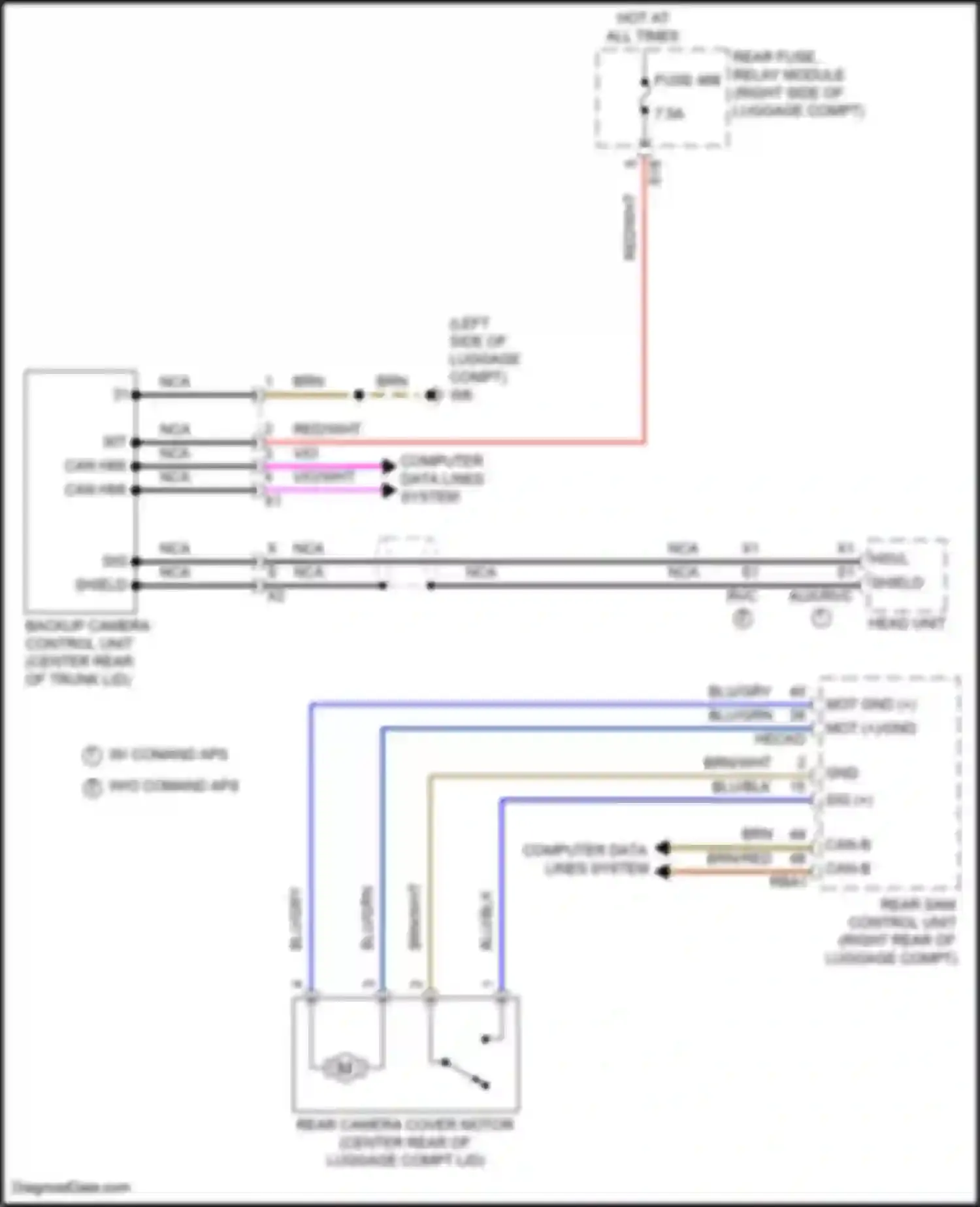 Wiring diagram blu/blk for Mercedes-Benz CLS-class AMG C257 facelift (2021-2024) (9 of 33)