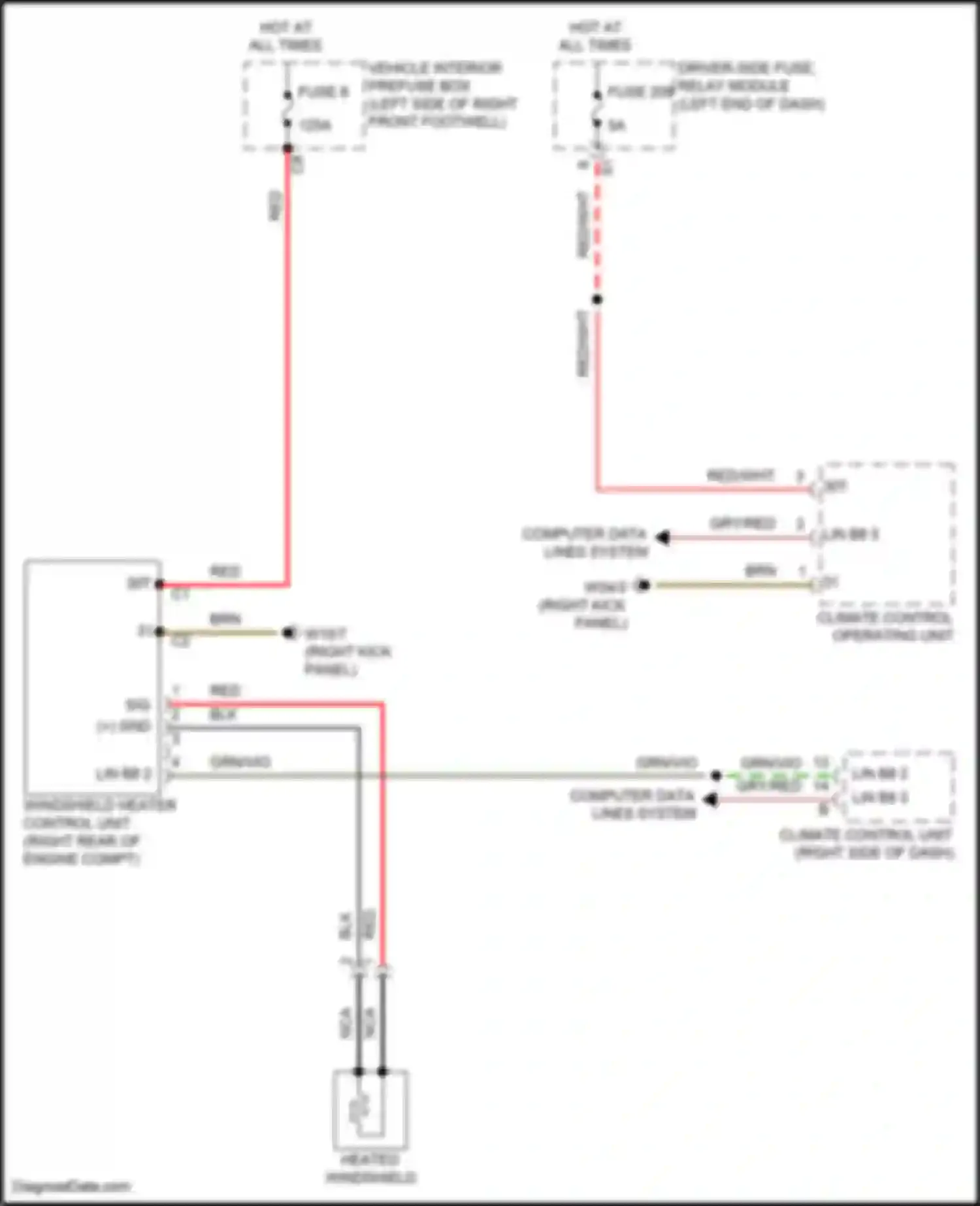 Wiring diagram computer data lines system for Mercedes-Benz CLS-class AMG C257 facelift (2021-2024) (18 of 97)