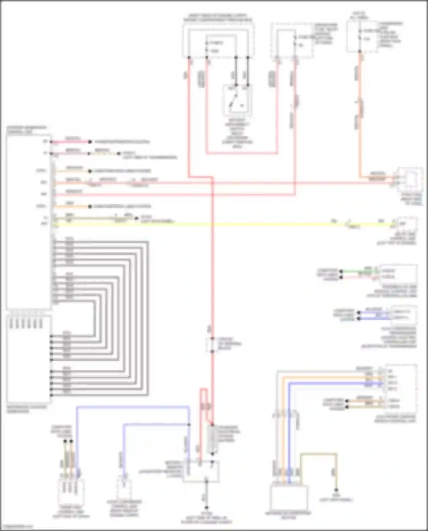 Wiring diagram dc/dc converter control unit for Mercedes-Benz CLS-class AMG C257 facelift (2021-2024) (5 of 6)