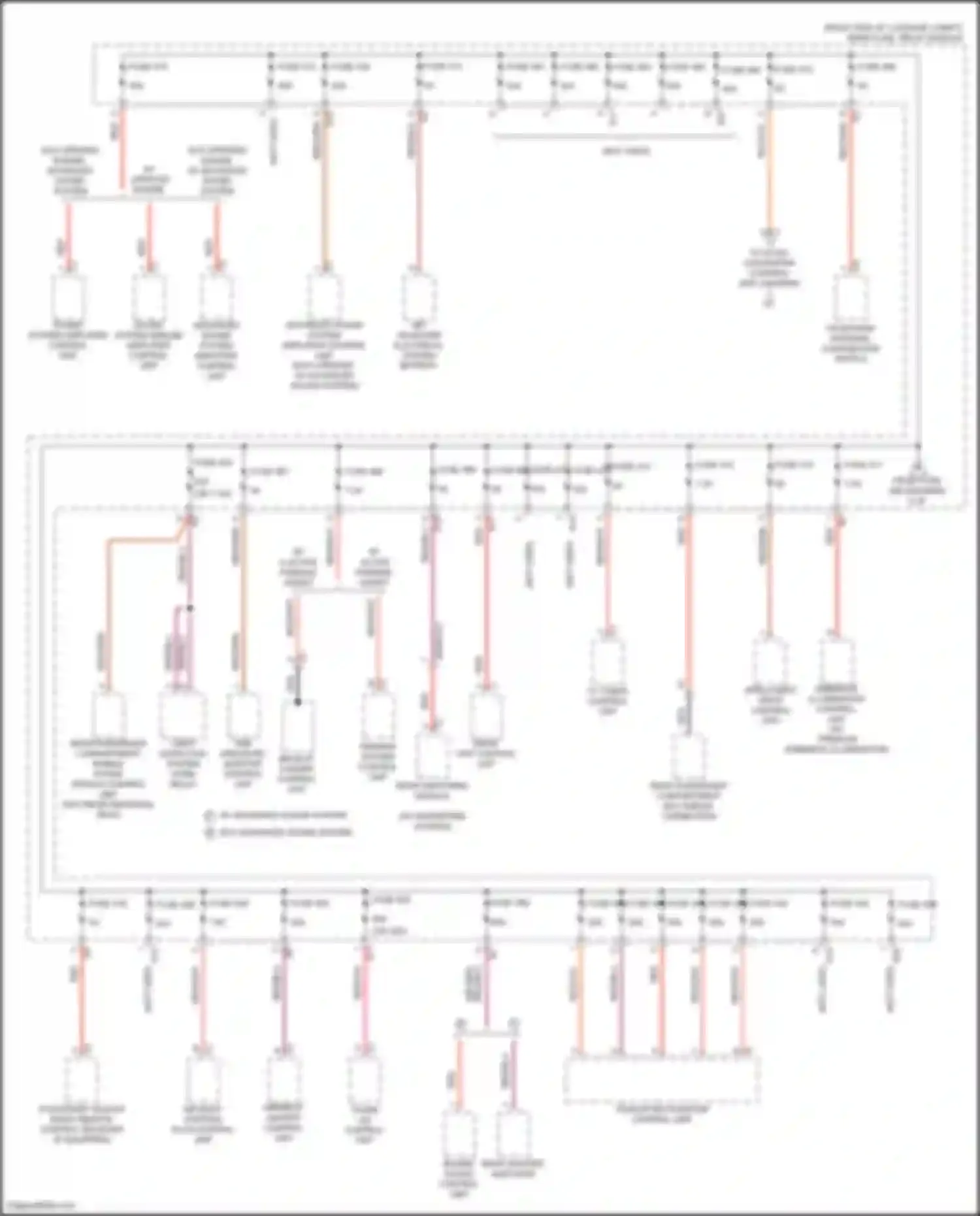 Wiring diagram drive unit control unit for Mercedes-Benz CLS-class AMG C257 facelift (2021-2024) (2 of 3)