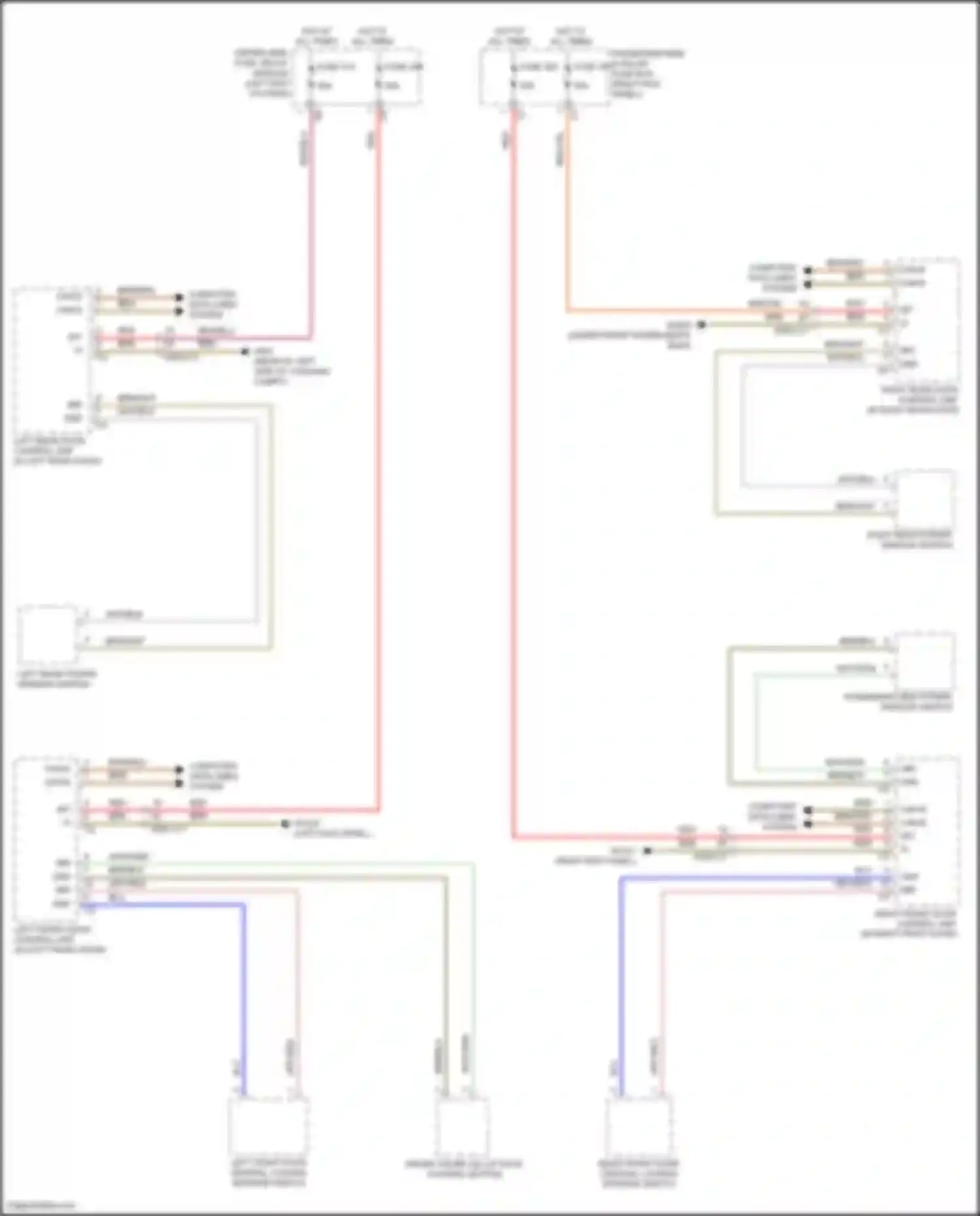 Wiring diagram driver trunk lid/ liftgate control button for Mercedes-Benz CLS-class AMG C257 facelift (2021-2024) (1 of 2)