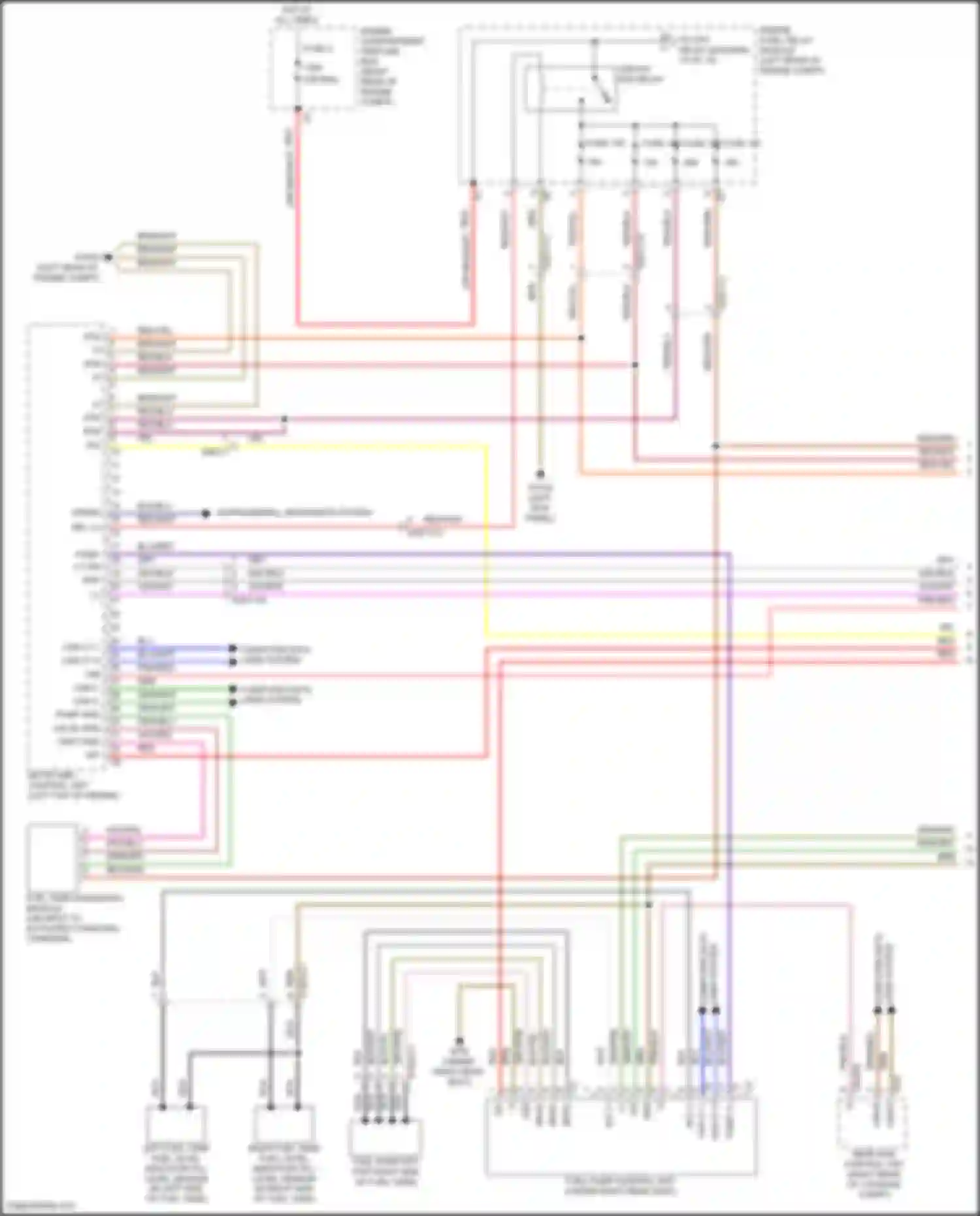 Wiring diagram engine compartment prefuse box for Mercedes-Benz CLS-class AMG C257 facelift (2021-2024) (8 of 9)