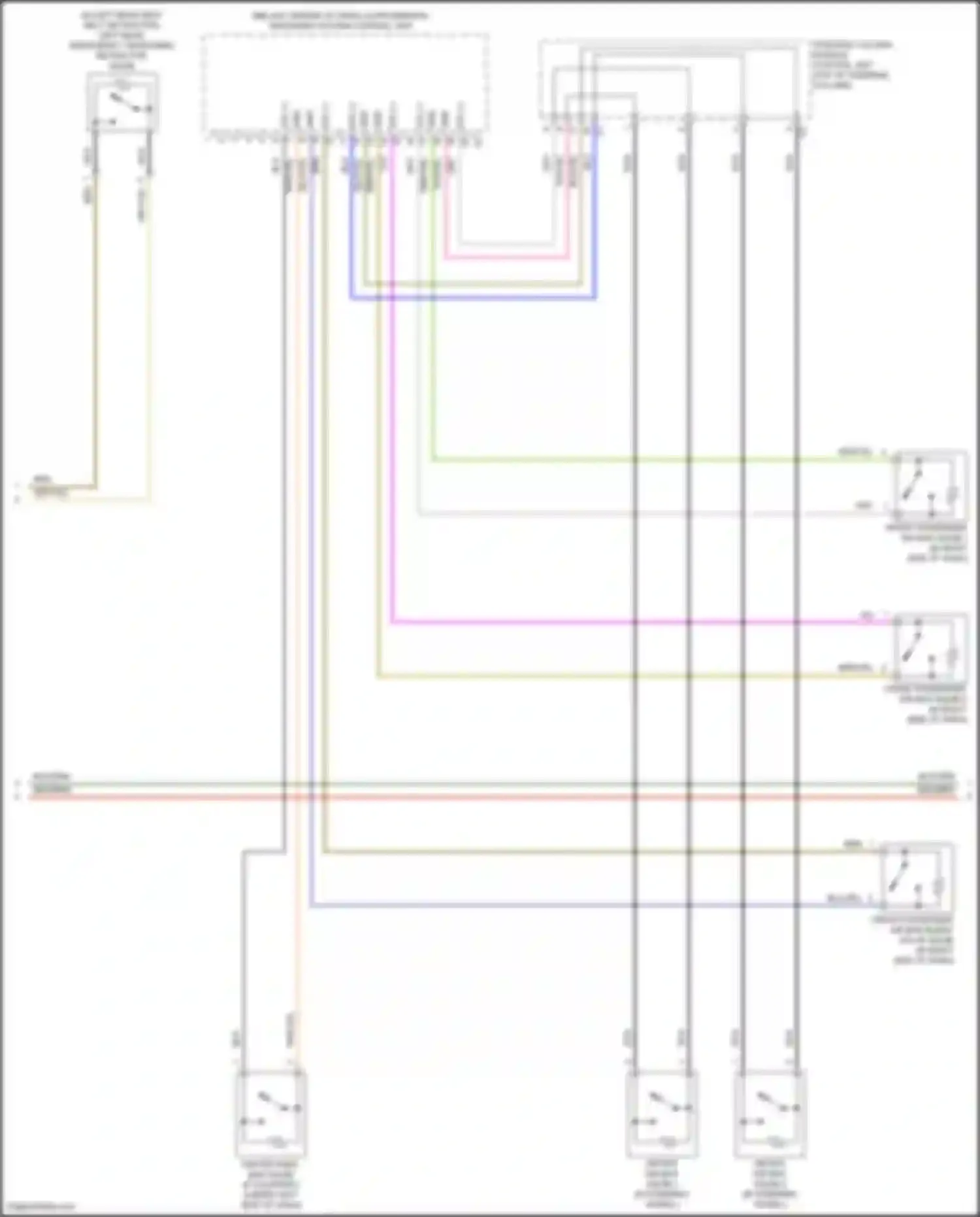 Wiring diagram front passenger air bag squib 1 for Mercedes-Benz CLS-class AMG C257 facelift (2021-2024) (1 of 1)