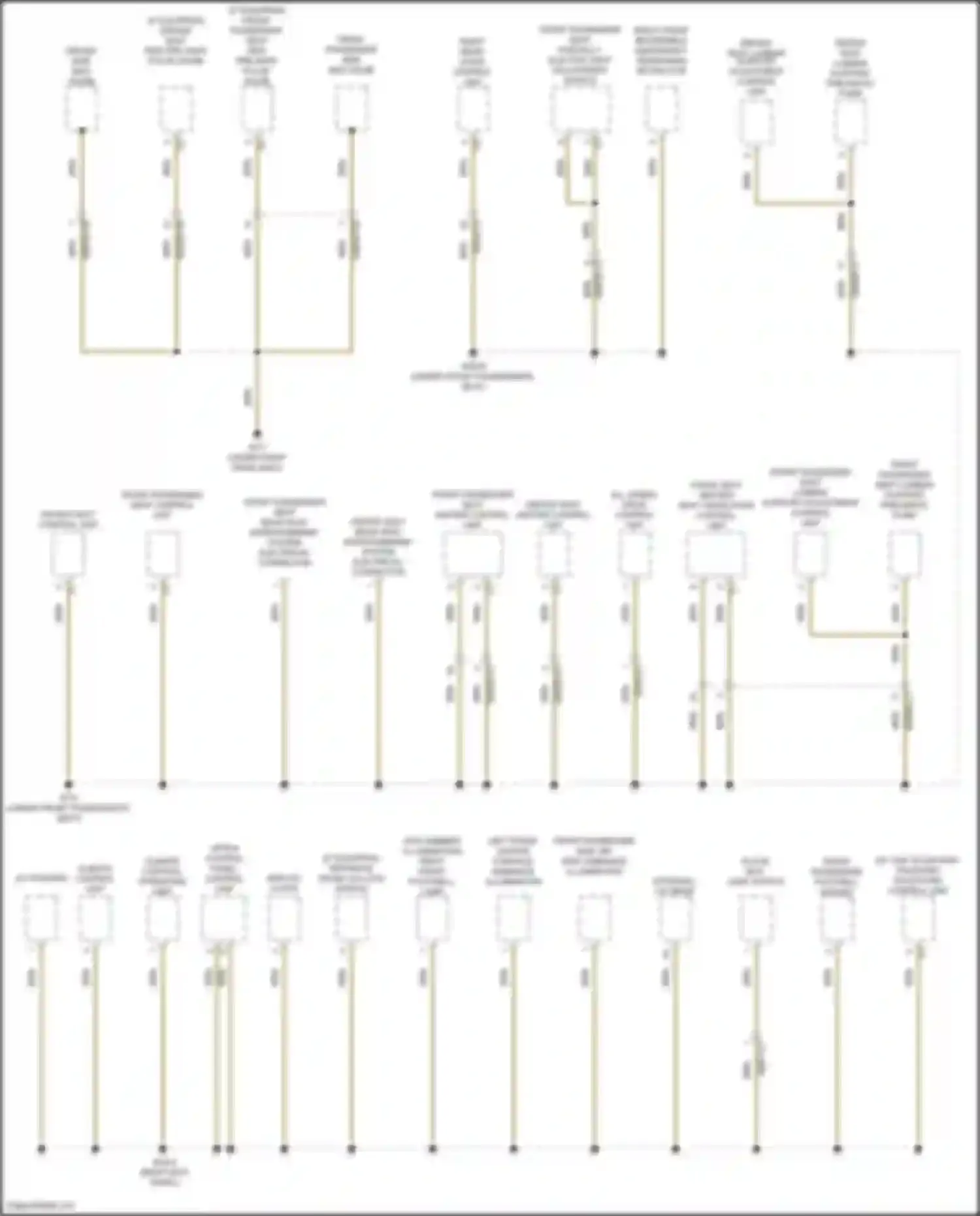 Wiring diagram front passenger side bag squib for Mercedes-Benz CLS-class AMG C257 facelift (2021-2024) (1 of 2)