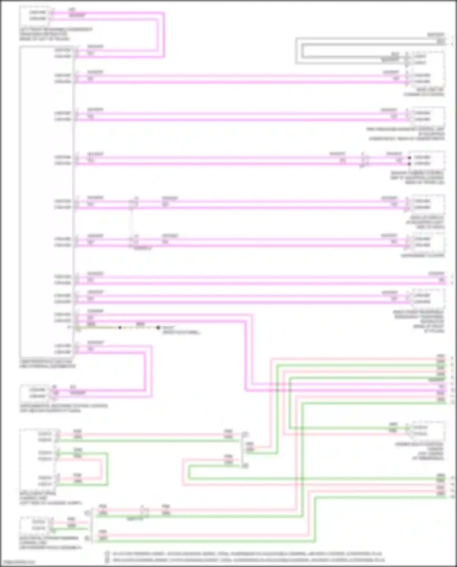 Wiring diagram instrument cluster for Mercedes-Benz CLS-class AMG C257 facelift (2021-2024) (14 of 20)