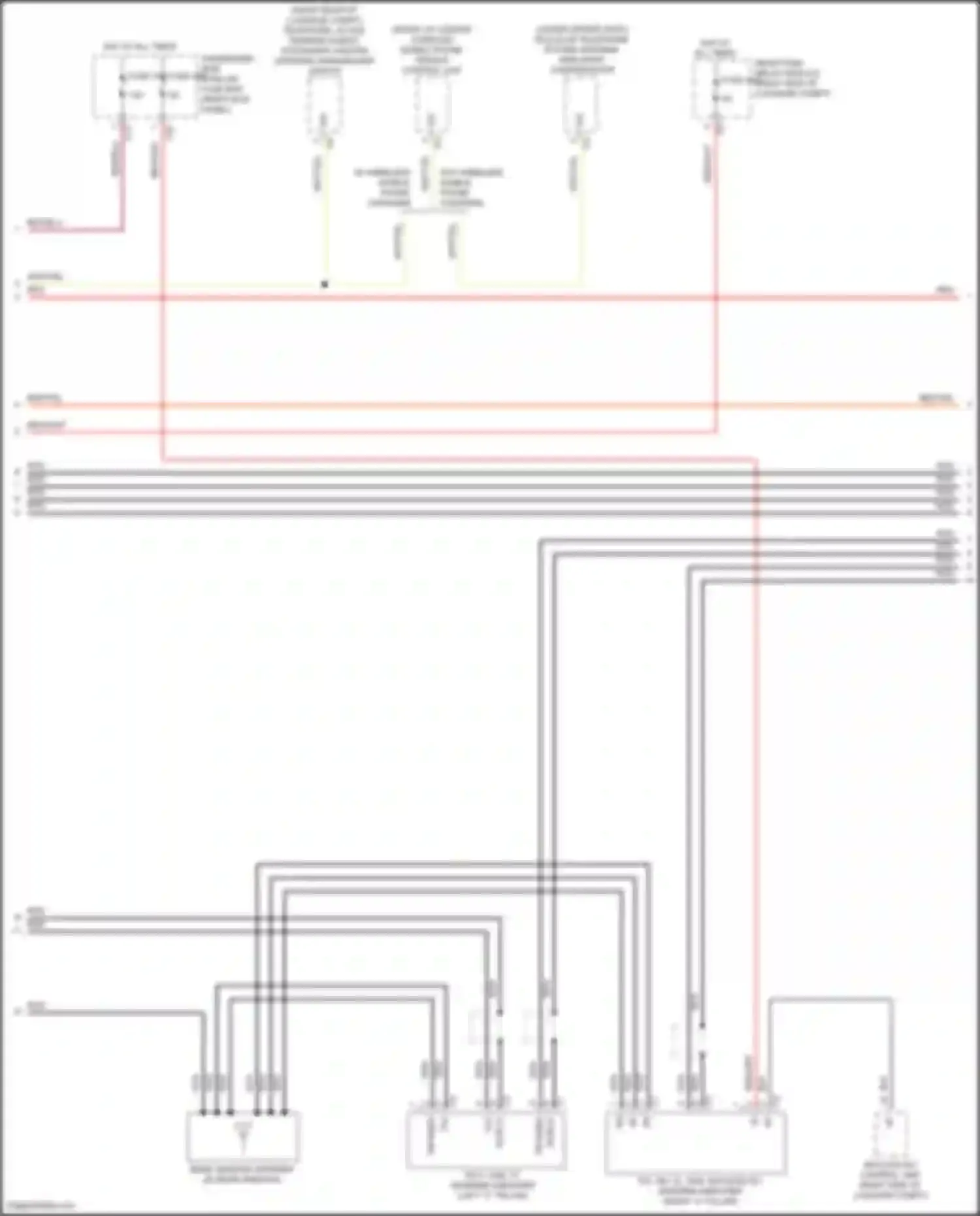 Wiring diagram left "c" pillar) for Mercedes-Benz CLS-class AMG C257 facelift (2021-2024) (1 of 3)