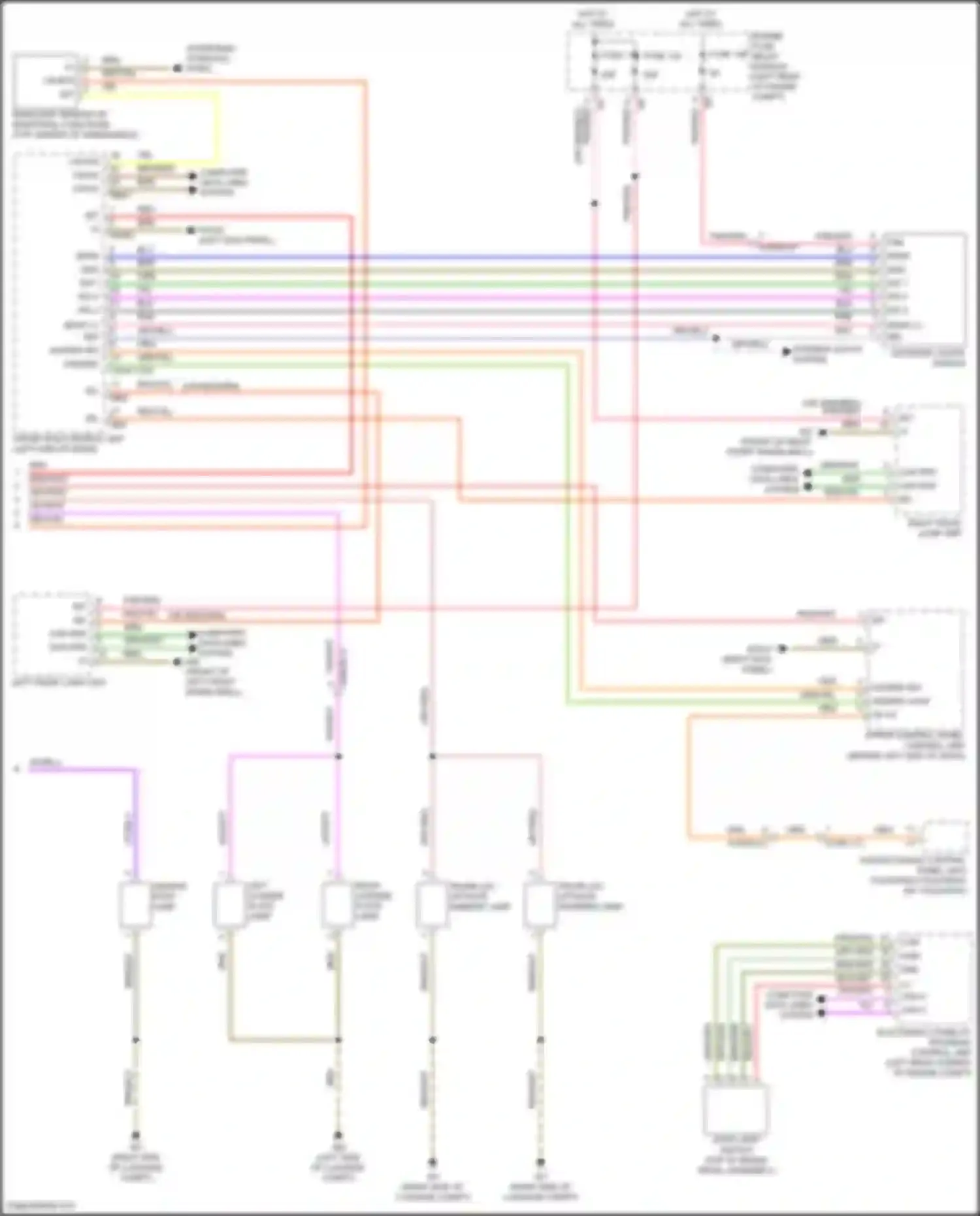 Wiring diagram left front lamp unit for Mercedes-Benz CLS-class AMG C257 facelift (2021-2024) (1 of 6)
