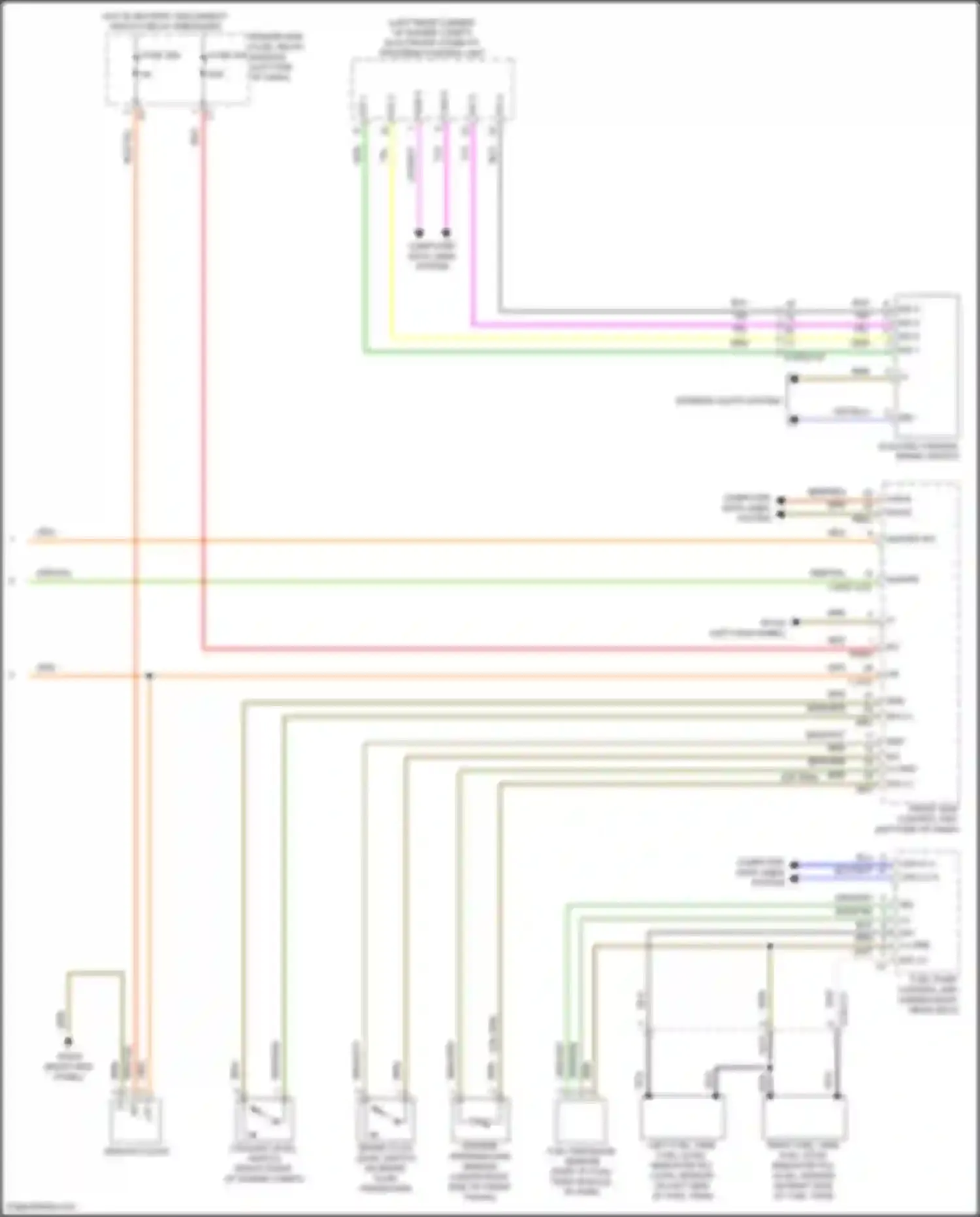Wiring diagram outside temperature sensor for Mercedes-Benz CLS-class AMG C257 facelift (2021-2024) (2 of 2)