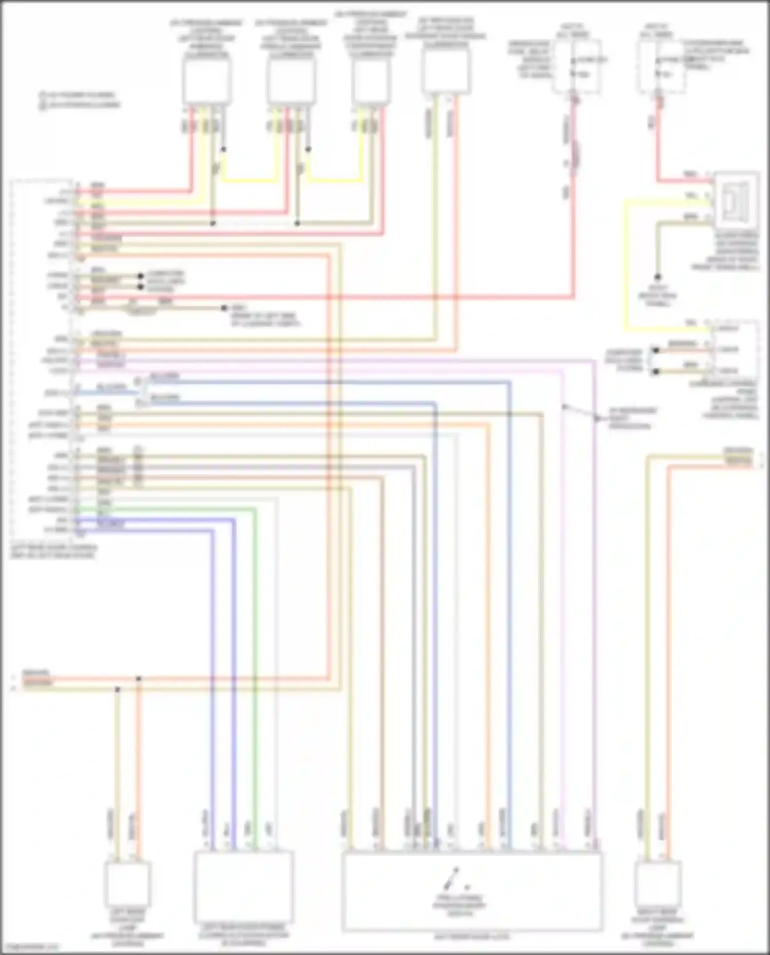 Wiring diagram pre-locking position micro switch for Mercedes-Benz CLS-class AMG C257 facelift (2021-2024) (3 of 10)