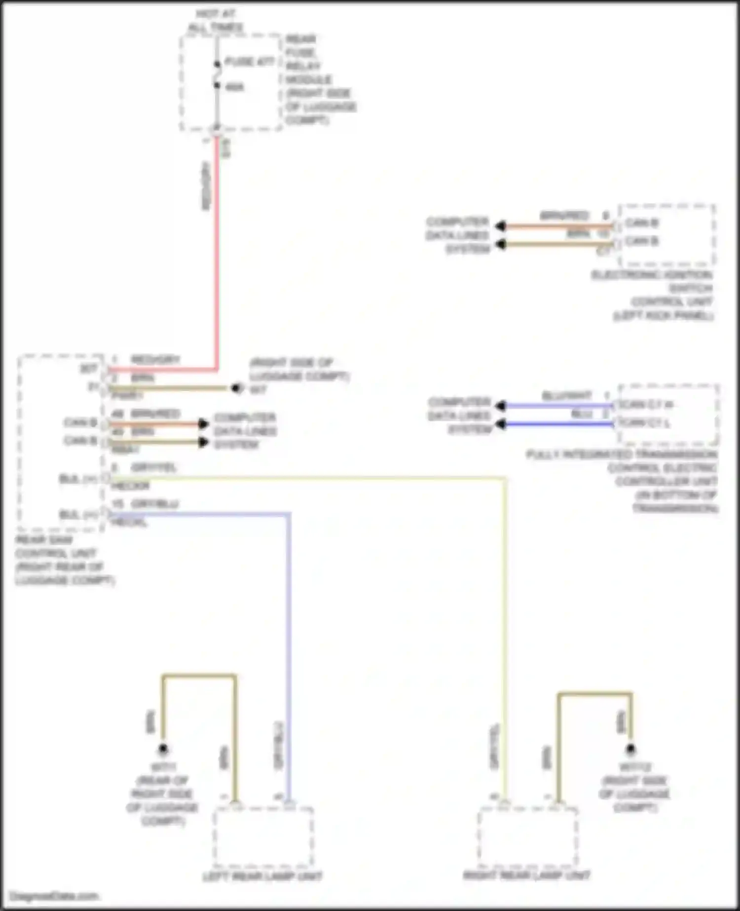 Wiring diagram red/gry for Mercedes-Benz CLS-class AMG C257 facelift (2021-2024) (13 of 27)