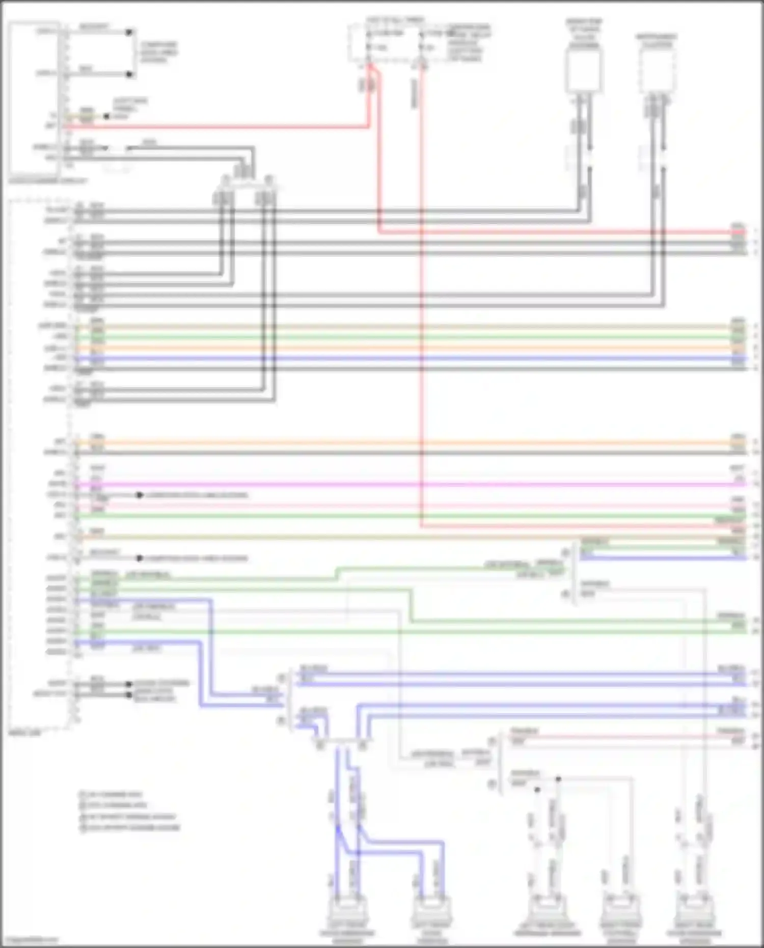 Wiring diagram shield disp for Mercedes-Benz CLS-class AMG C257 facelift (2021-2024) (1 of 2)