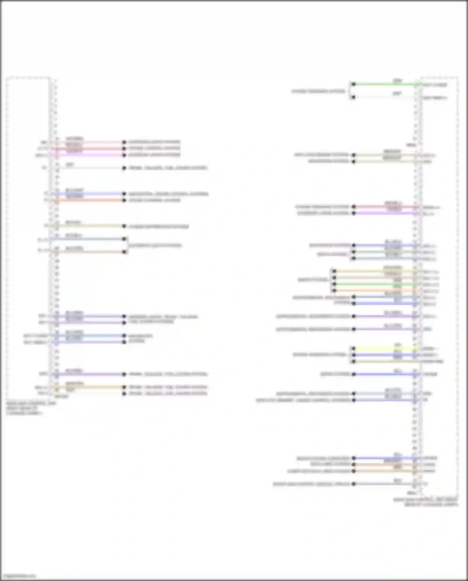 Wiring diagram supplemental restraints system for Mercedes-Benz CLS-class AMG C257 facelift (2021-2024) (5 of 6)