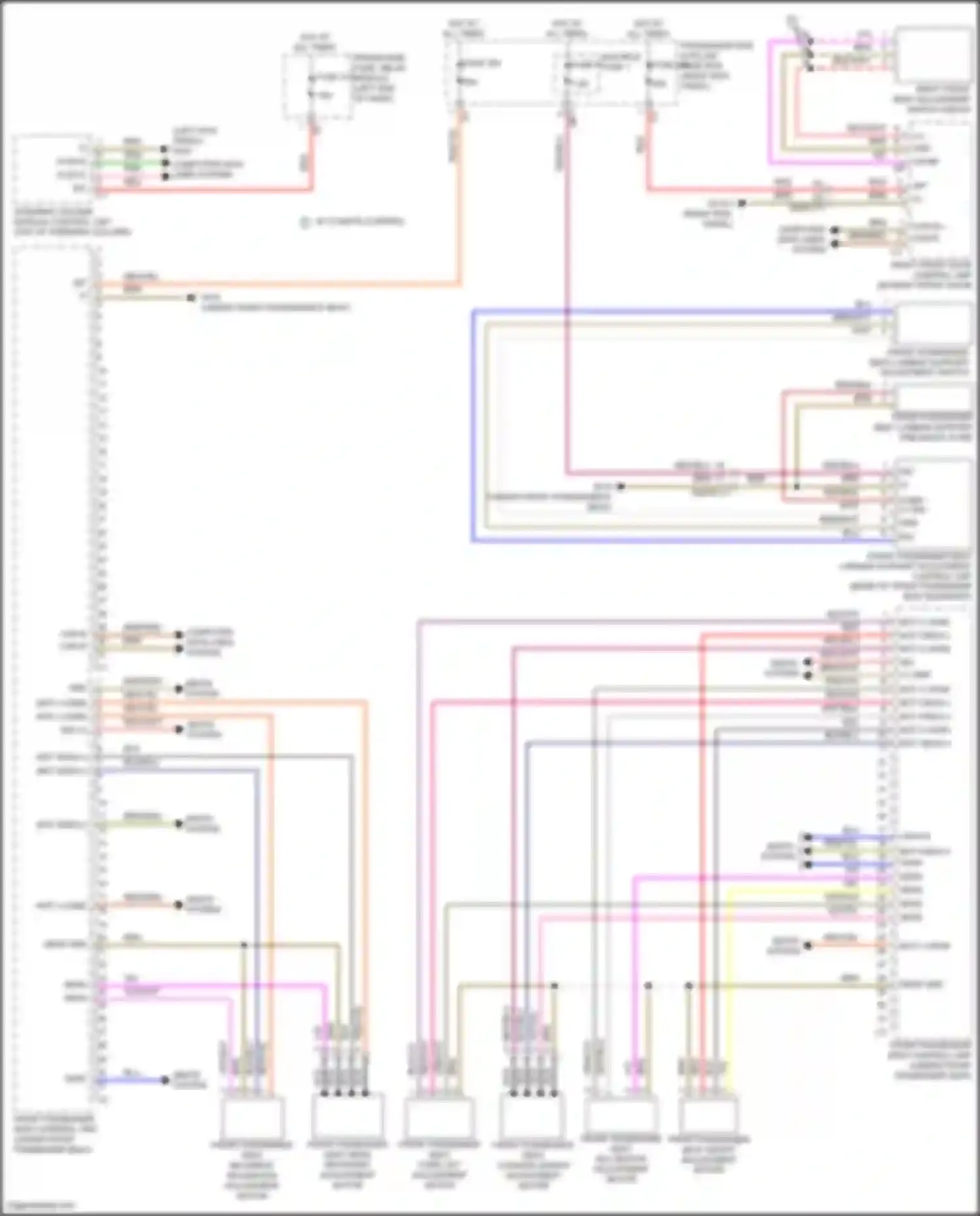 Wiring diagram w/ climate control for Mercedes-Benz CLS-class AMG C257 facelift (2021-2024) (3 of 7)