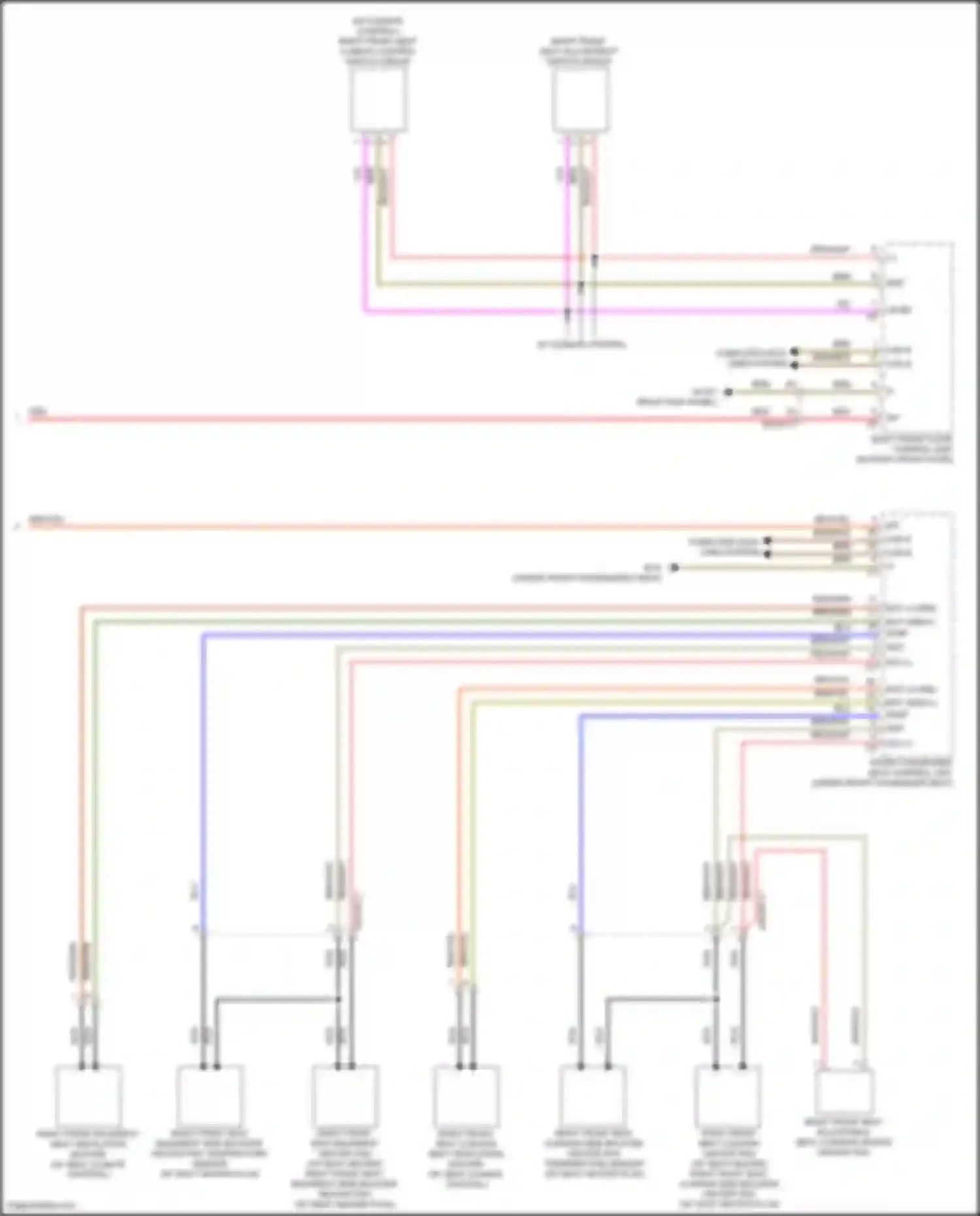 Wiring diagram w/ climate control for Mercedes-Benz CLS-class AMG C257 facelift (2021-2024) (5 of 7)