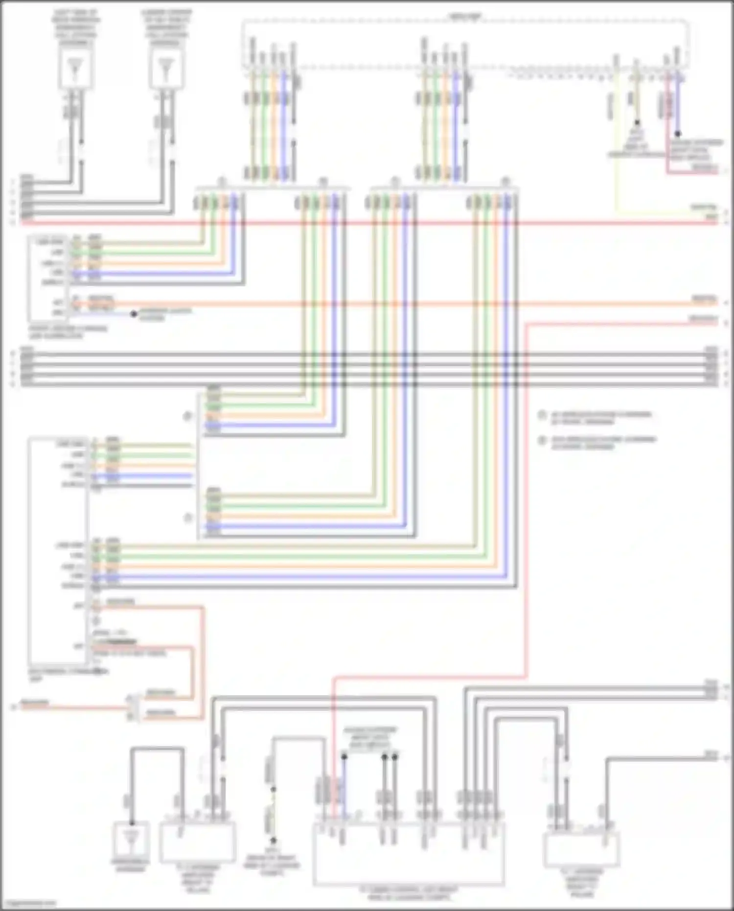 Wiring diagram wake-up for Mercedes-Benz CLS-class AMG C257 facelift (2021-2024) (1 of 6)