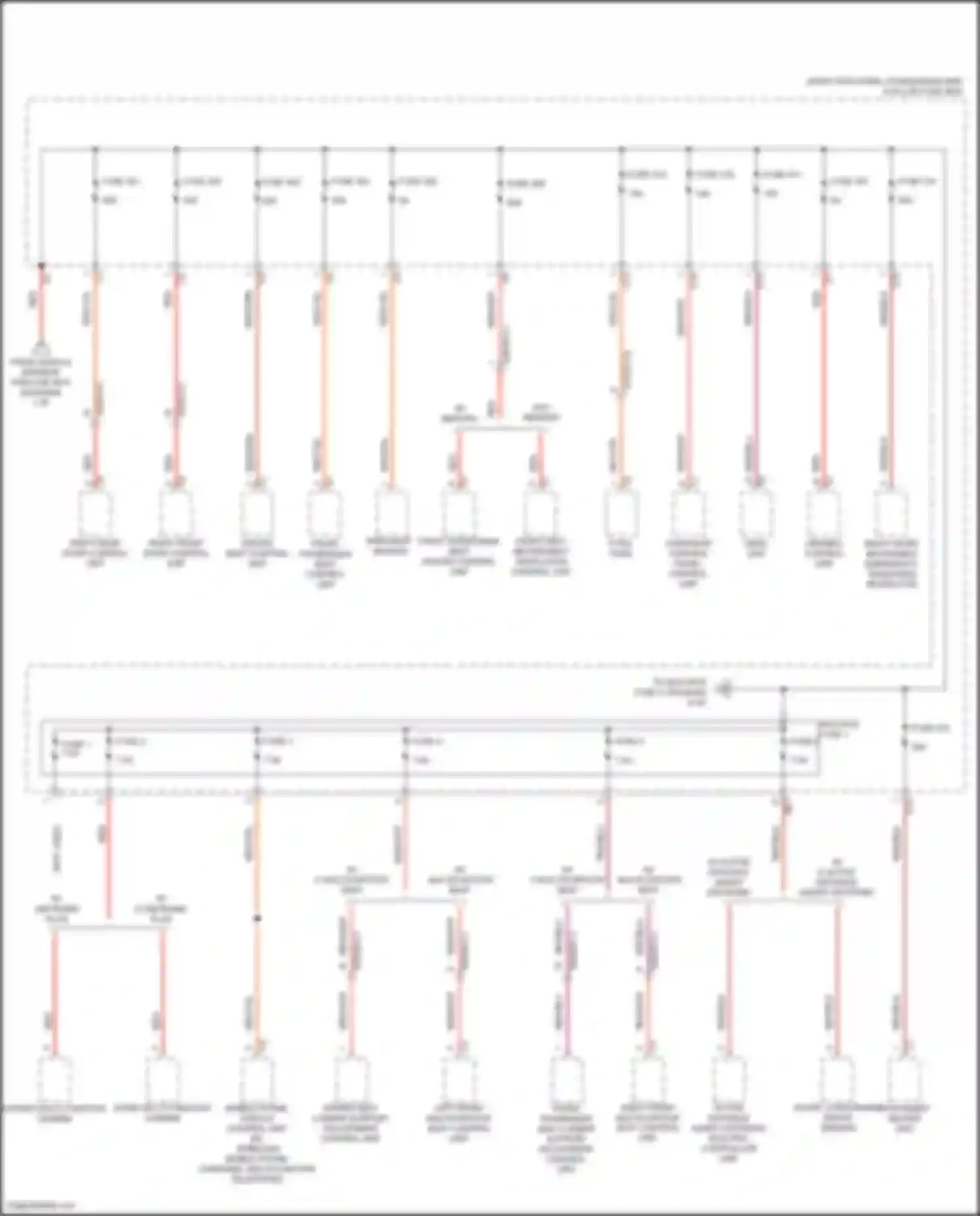 Wiring diagram w/o active distance assist distronic for Mercedes-Benz CLS-class AMG C257 facelift (2021-2024) (2 of 2)