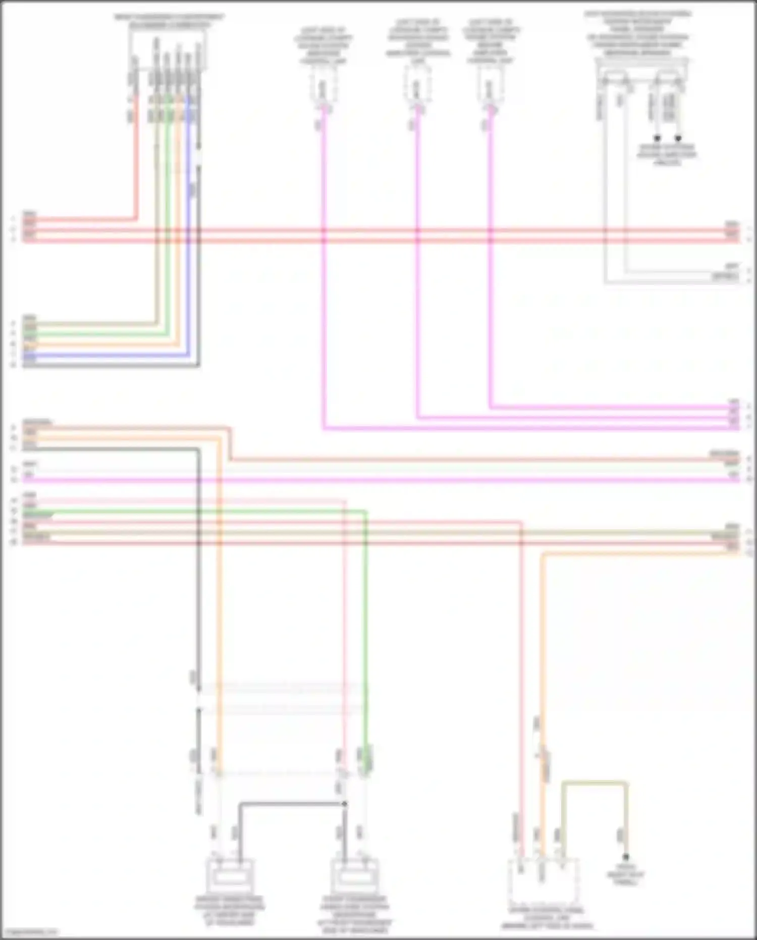 Wiring diagram w/o advanced sound system for Mercedes-Benz CLS-class AMG C257 facelift (2021-2024) (1 of 4)