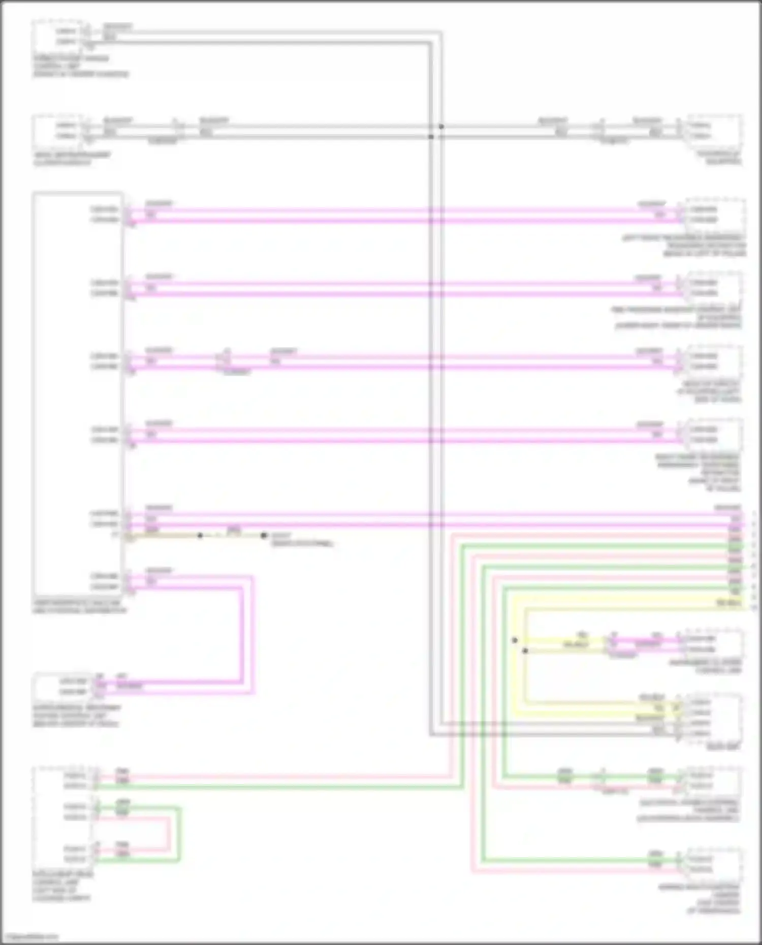 CLS-class Mercedes-Benz C257 facelift (2021-2024): High/low bus circuit (1 of 5)