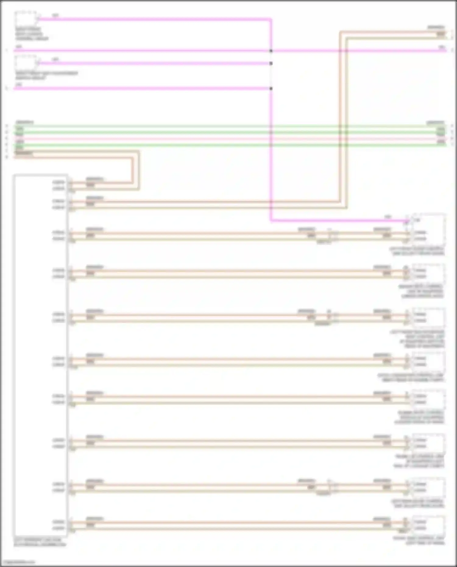 CLS-class Mercedes-Benz C257 facelift (2021-2024): High/low bus circuit (3 of 5)