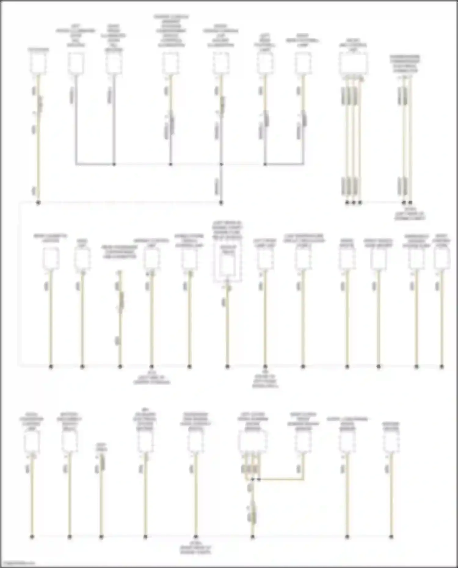 CLS-class Mercedes-Benz C257 facelift (2021-2024): Ground distribution circuit (1 of 5)