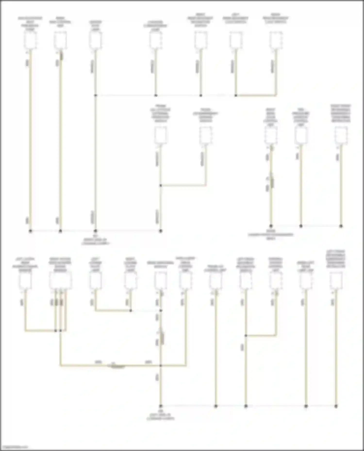 CLS-class Mercedes-Benz C257 facelift (2021-2024): Ground distribution circuit (2 of 5)