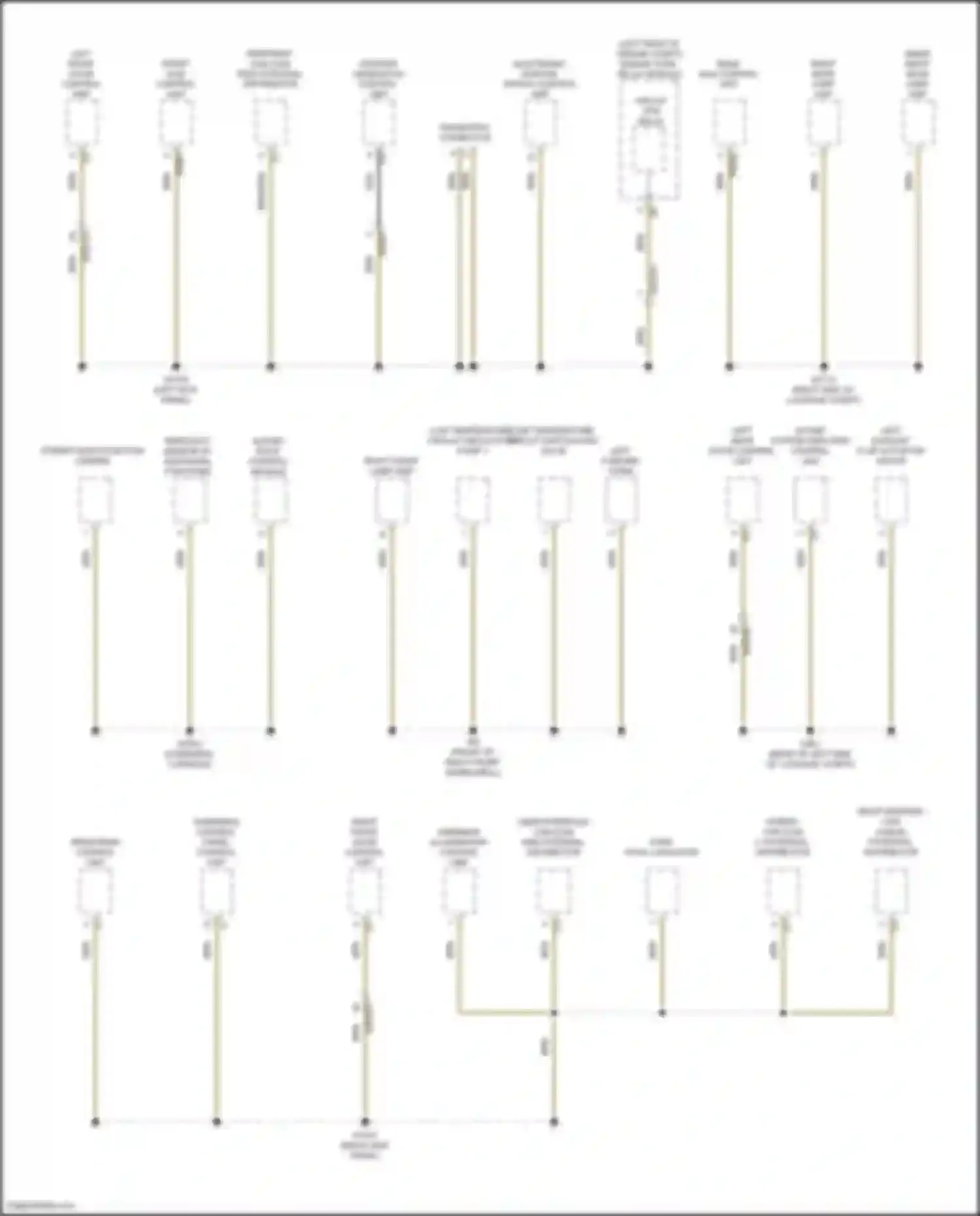CLS-class Mercedes-Benz C257 facelift (2021-2024): Ground distribution circuit (3 of 5)