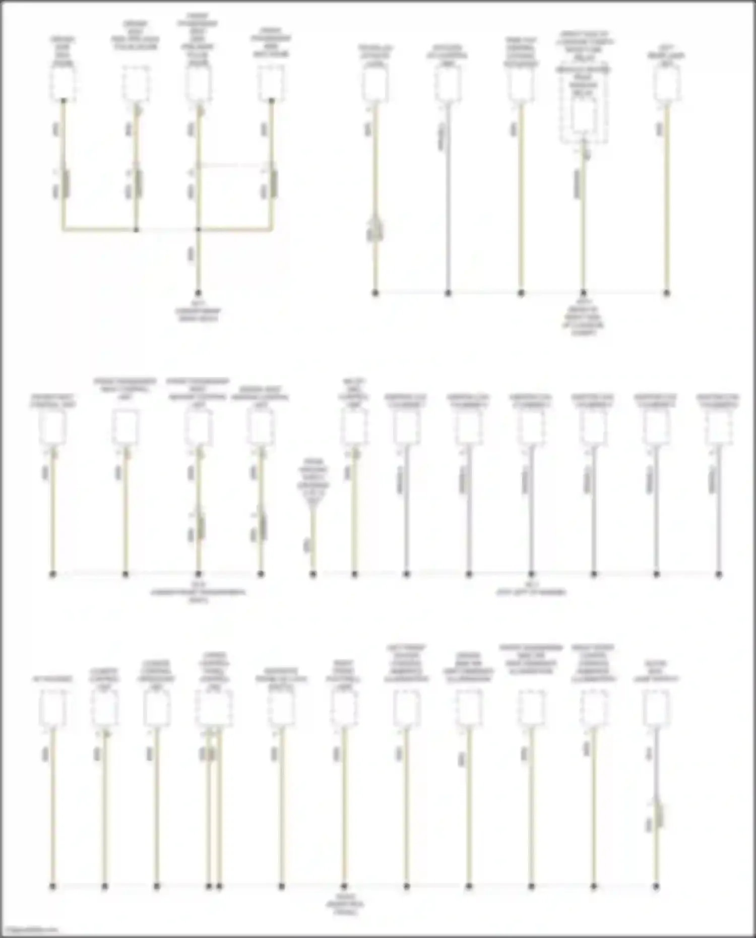 CLS-class Mercedes-Benz C257 facelift (2021-2024): Ground distribution circuit (4 of 5)