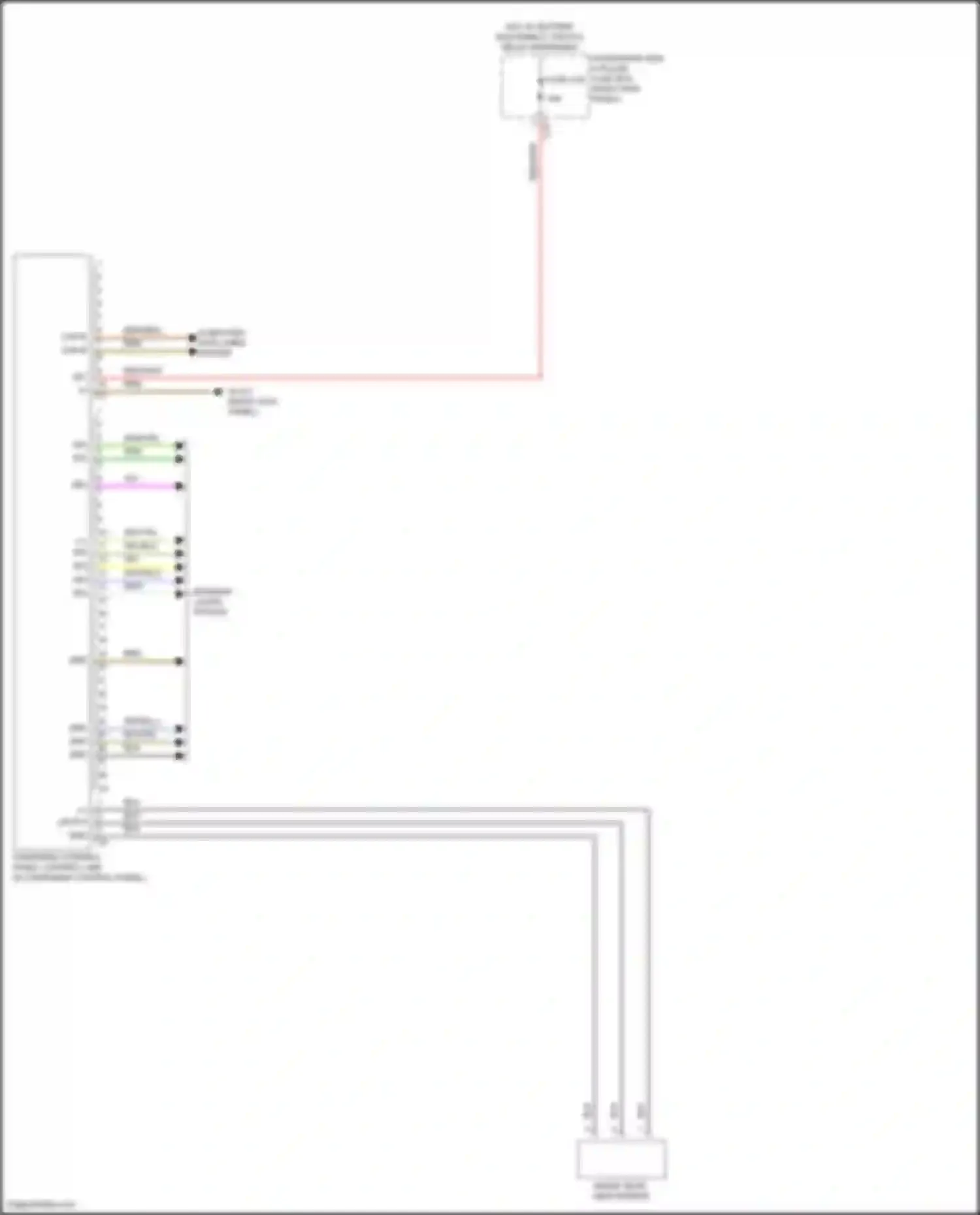 CLS-class Mercedes-Benz C257 facelift (2021-2024): Overhead console circuit