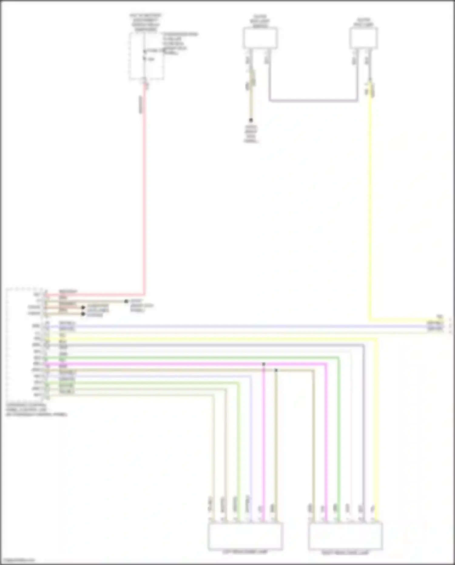 CLS-class Mercedes-Benz C257 facelift (2021-2024): Courtesy lamps circuit (1 of 7)