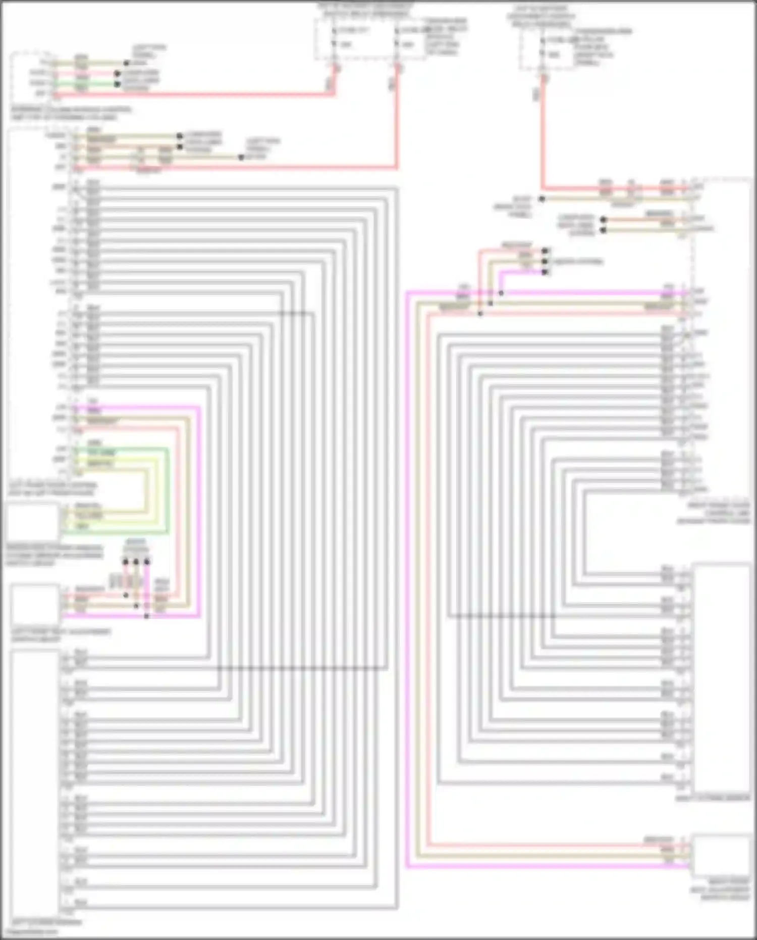 CLS-class Mercedes-Benz C257 facelift (2021-2024): Memory mirrors circuit