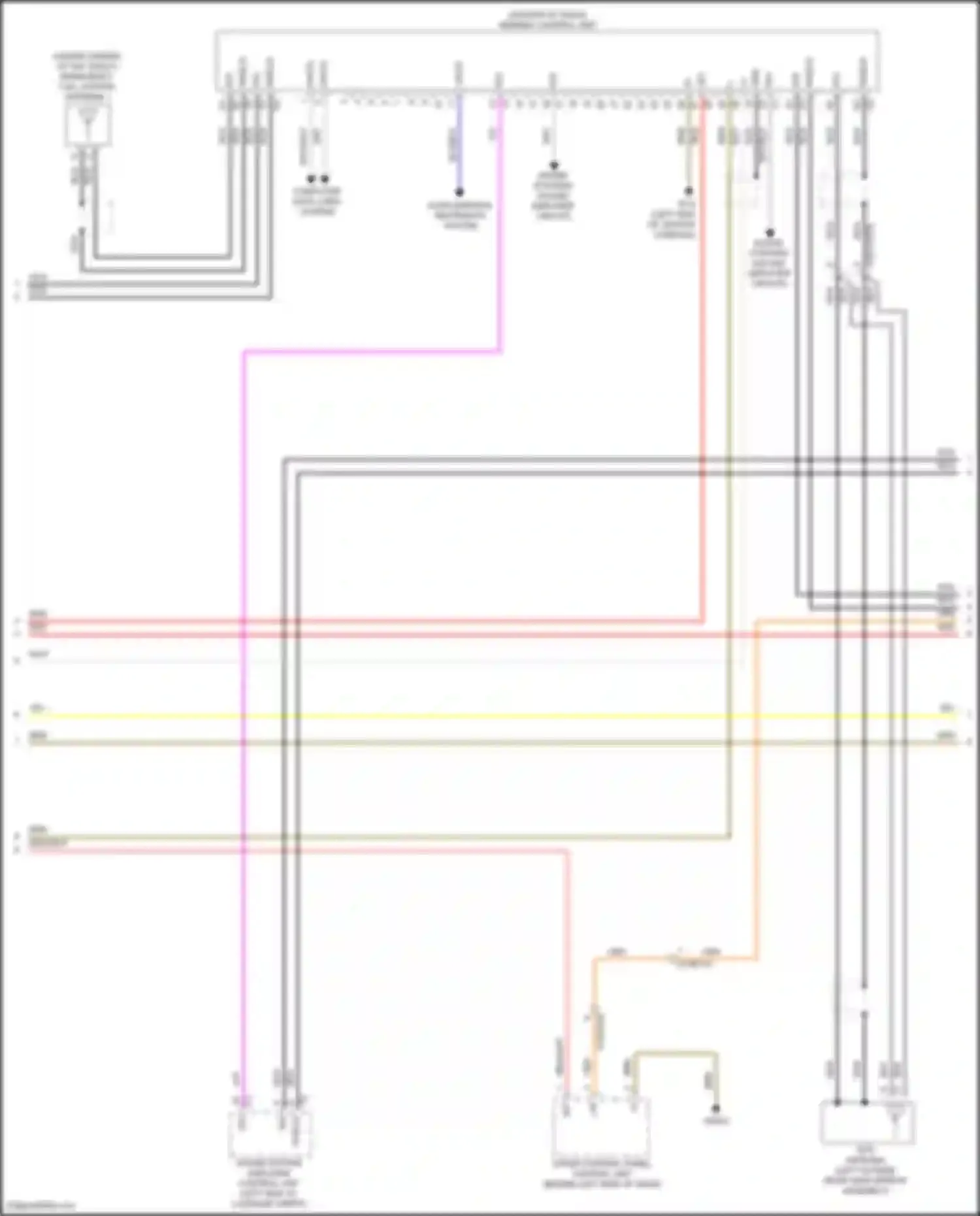 CLS-class Mercedes-Benz C257 facelift (2021-2024): Comand actuation circuit (2 of 5)