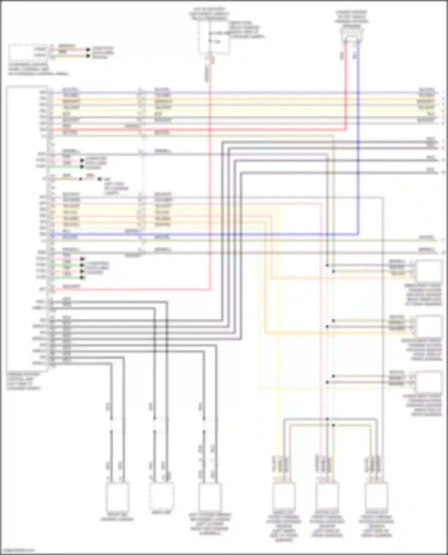 CLS-class Mercedes-Benz C257 facelift (2021-2024): Parktronic circuit (1 of 2)