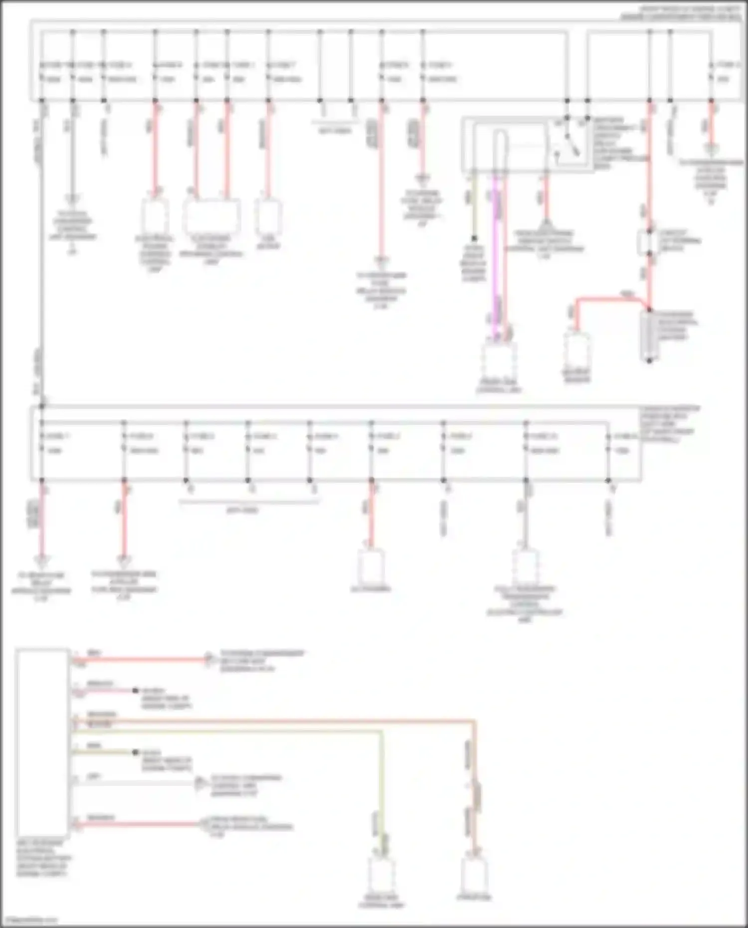 CLS-class Mercedes-Benz C257 facelift (2021-2024): Power distribution circuit (1 of 9)