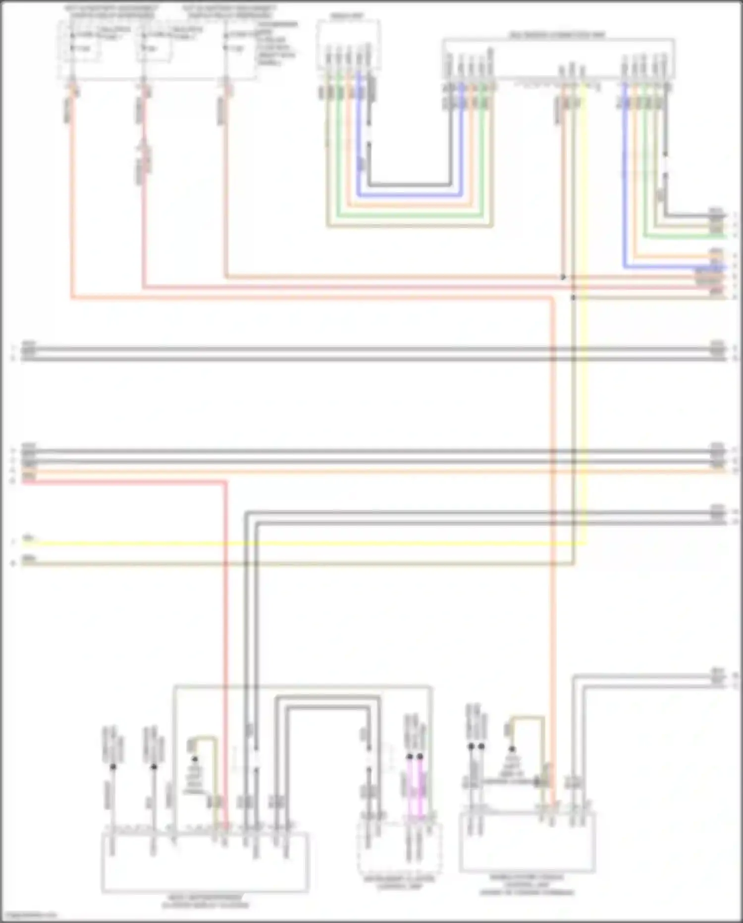 CLS-class Mercedes-Benz C257 facelift (2021-2024): Comand actuation circuit (3 of 5)