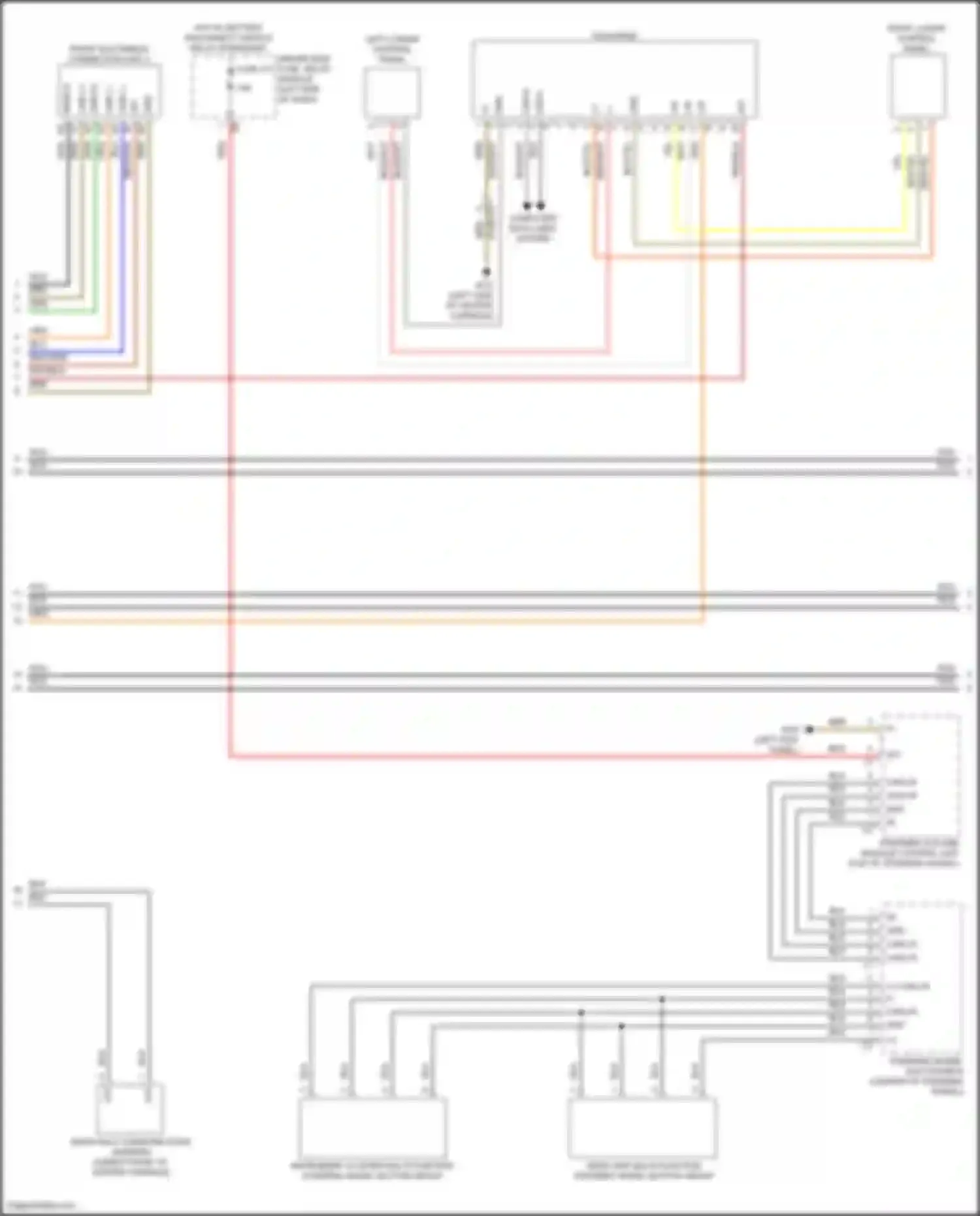 CLS-class Mercedes-Benz C257 facelift (2021-2024): Comand actuation circuit (4 of 5)