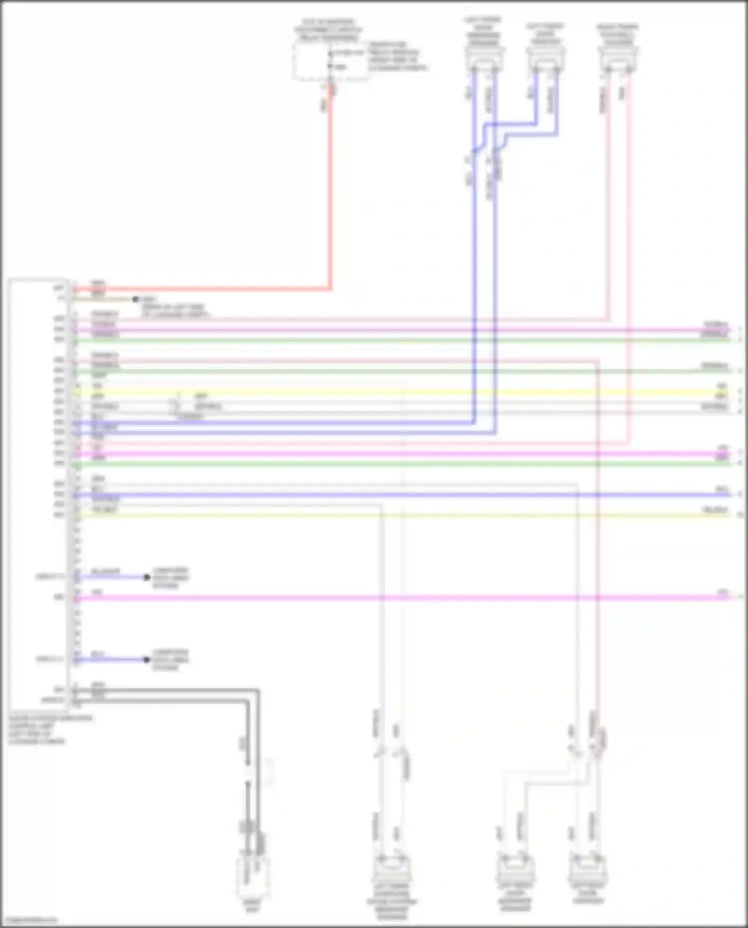 CLS-class Mercedes-Benz C257 facelift (2021-2024): Sound amplifier circuit (1 of 2)
