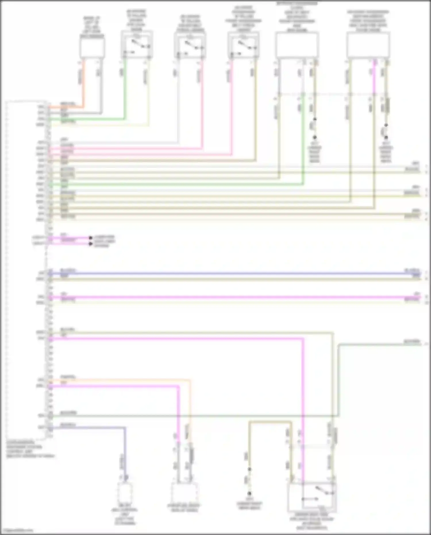 CLS-class Mercedes-Benz C257 facelift (2021-2024): Supplemental restraint circuit (1 of 5)